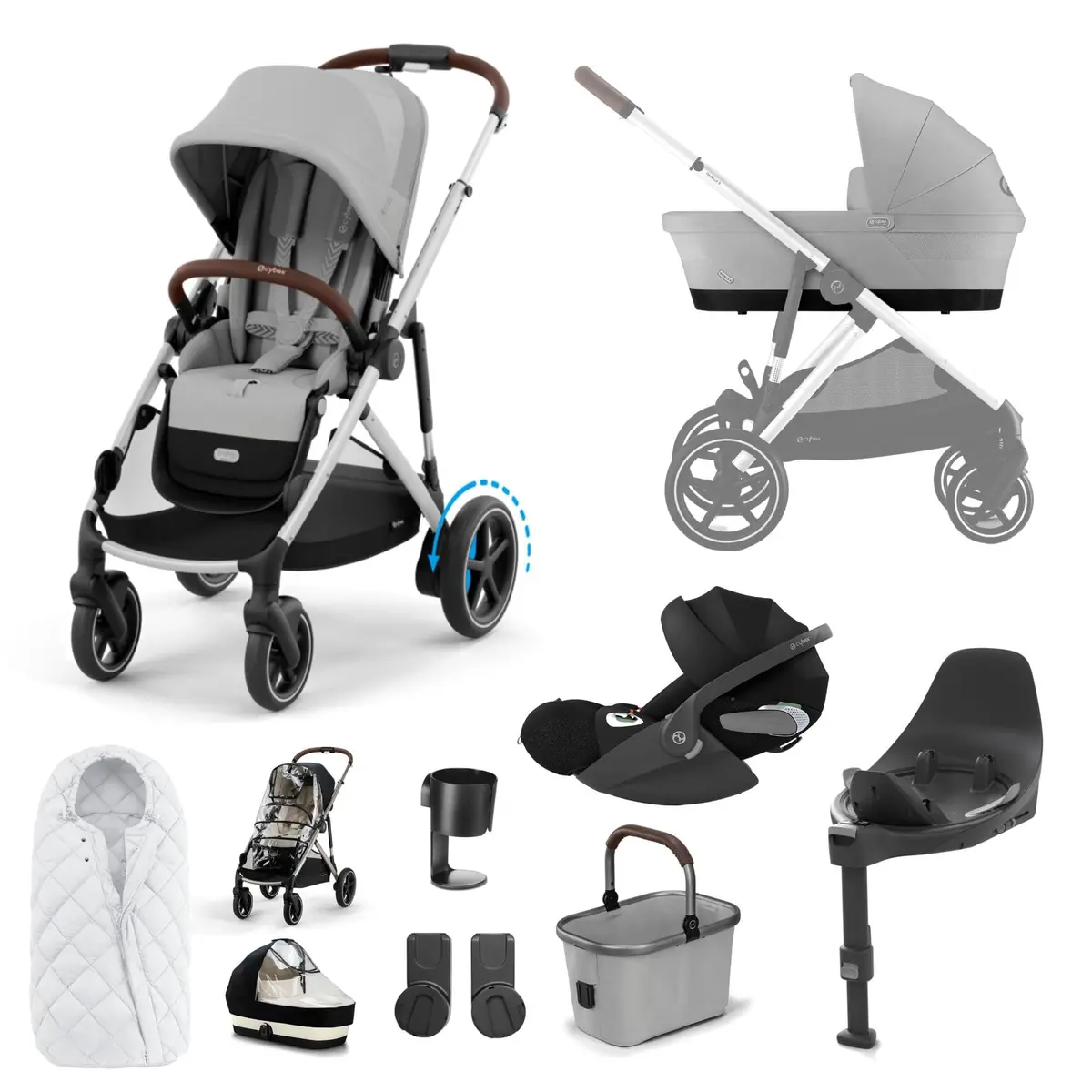 Cybex Egazelle S Luxury Kit - Stone Grey 4