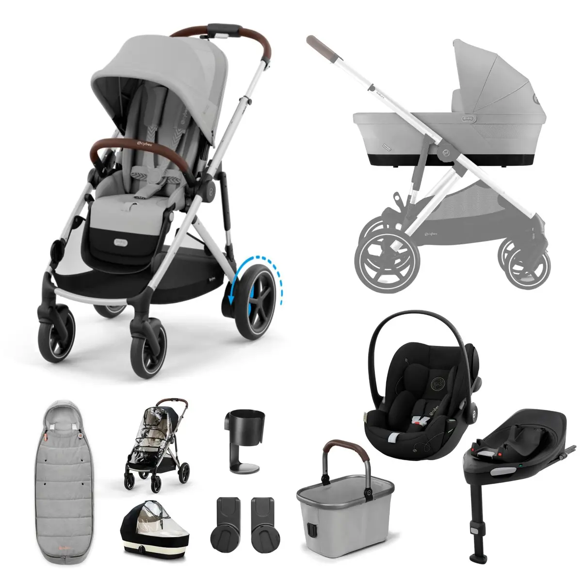 Cybex Egazelle S Luxury Kit - Stone Grey 1