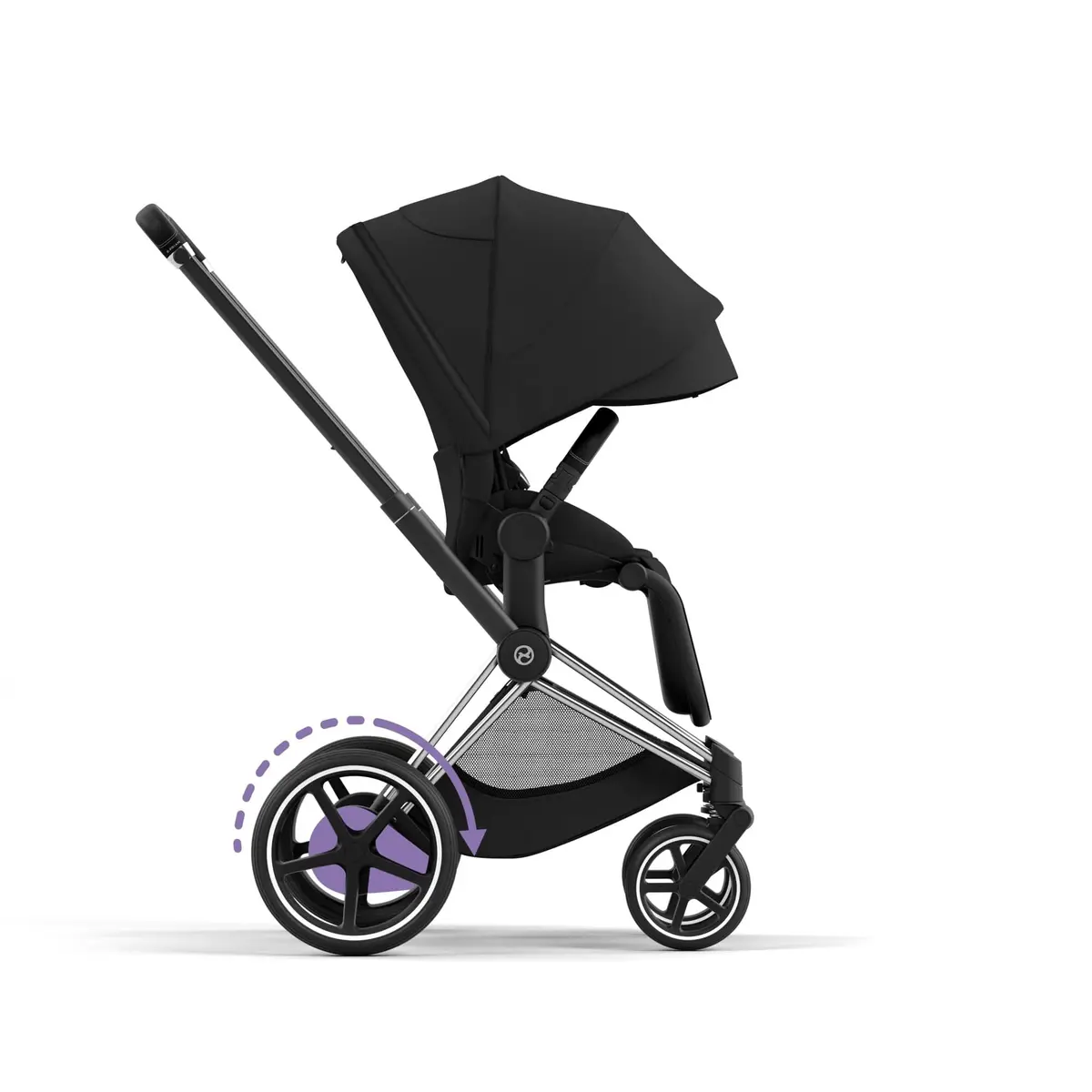 Cybex E-Priam Travel System With Cloud T - Sepia Black 2