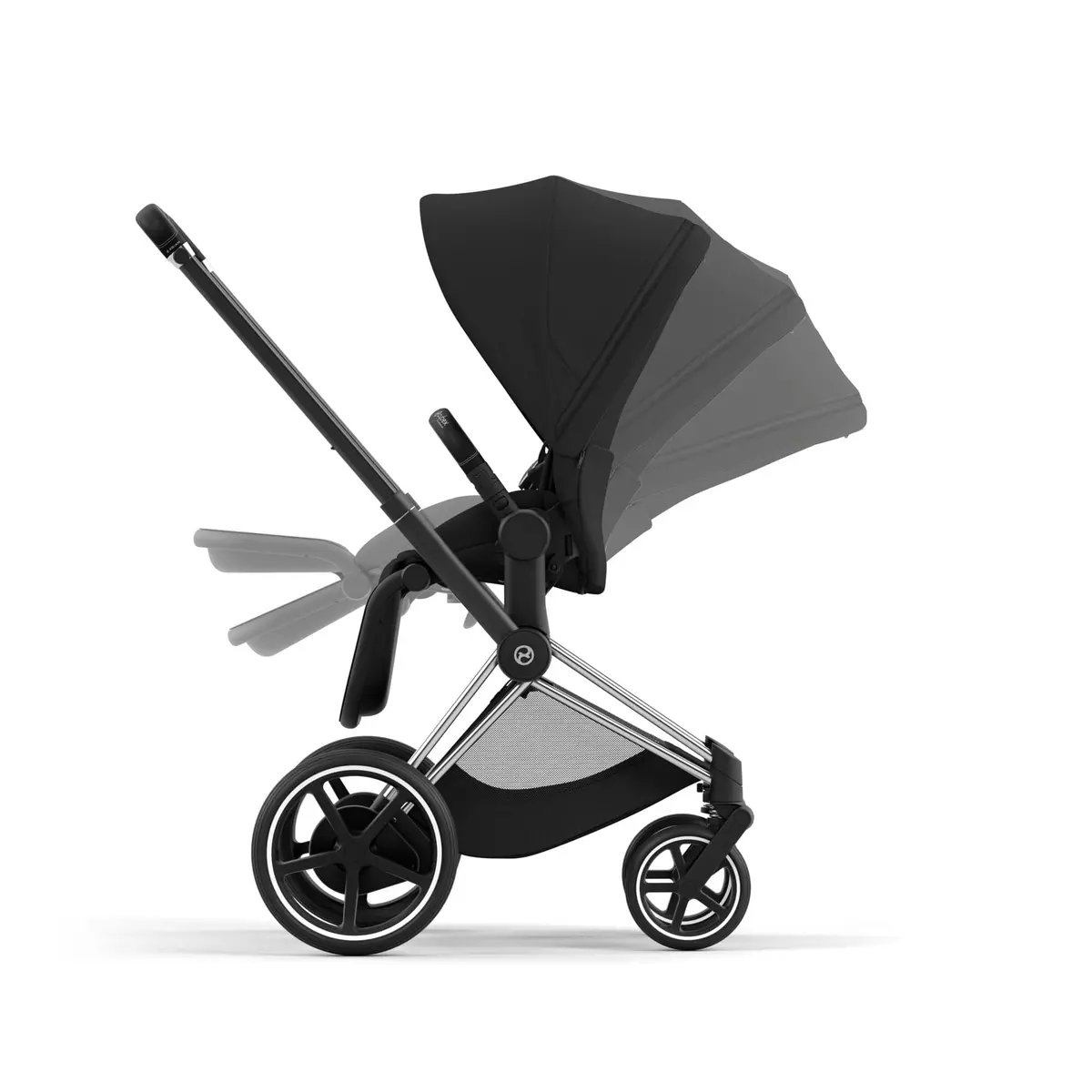 Cybex E-Priam Travel System With Cloud T - Sepia Black 4