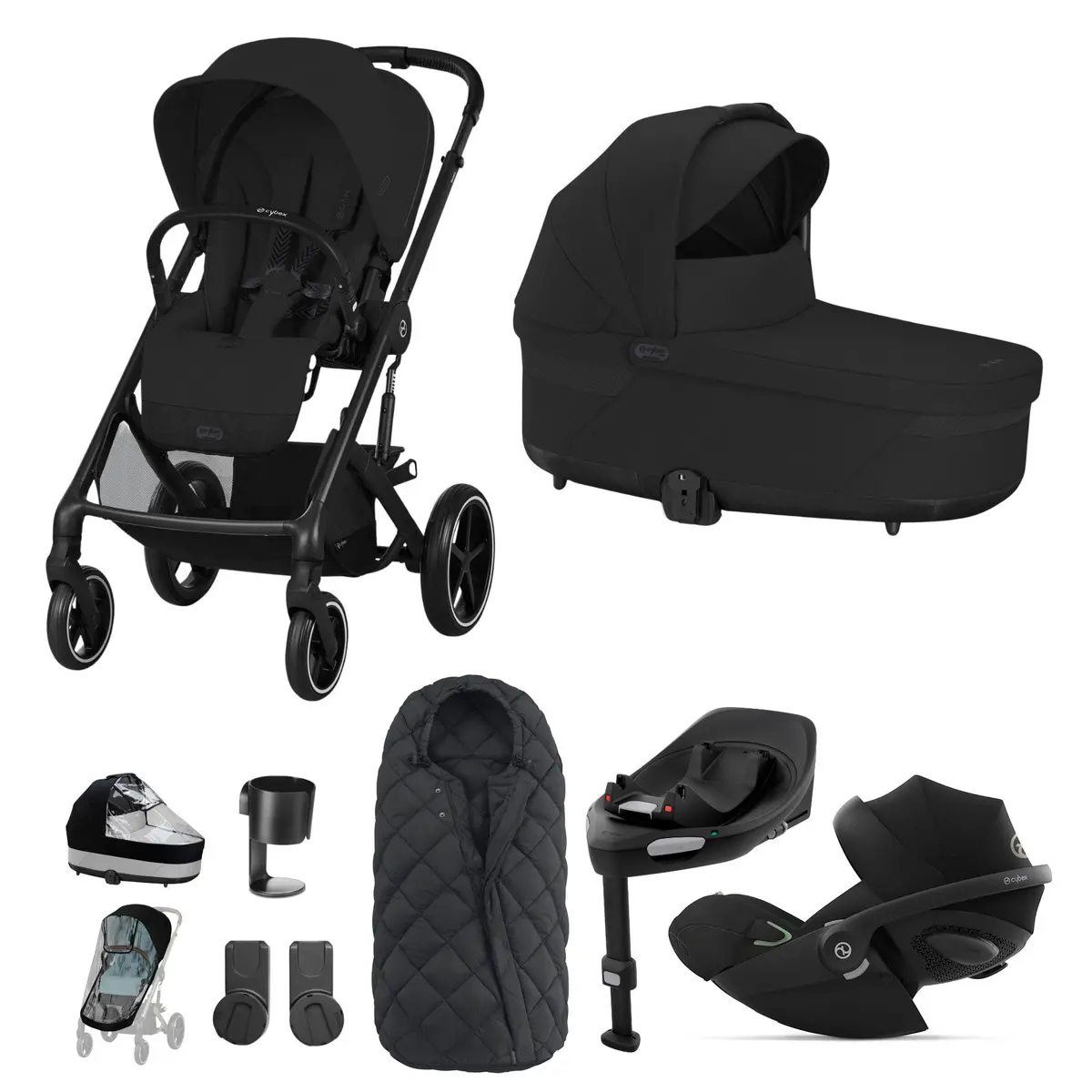 Cybex Balios S Lux Luxury Bundle - Black/Moon Black 1