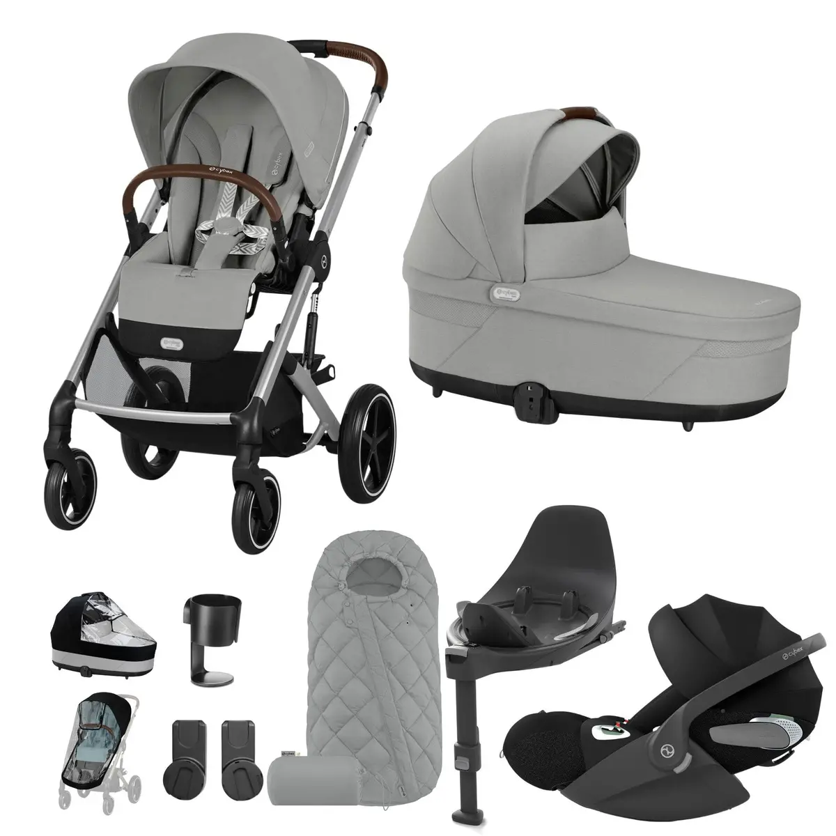 Cybex Balios S Lux Luxury Bundle - Silver/Stone Grey 4