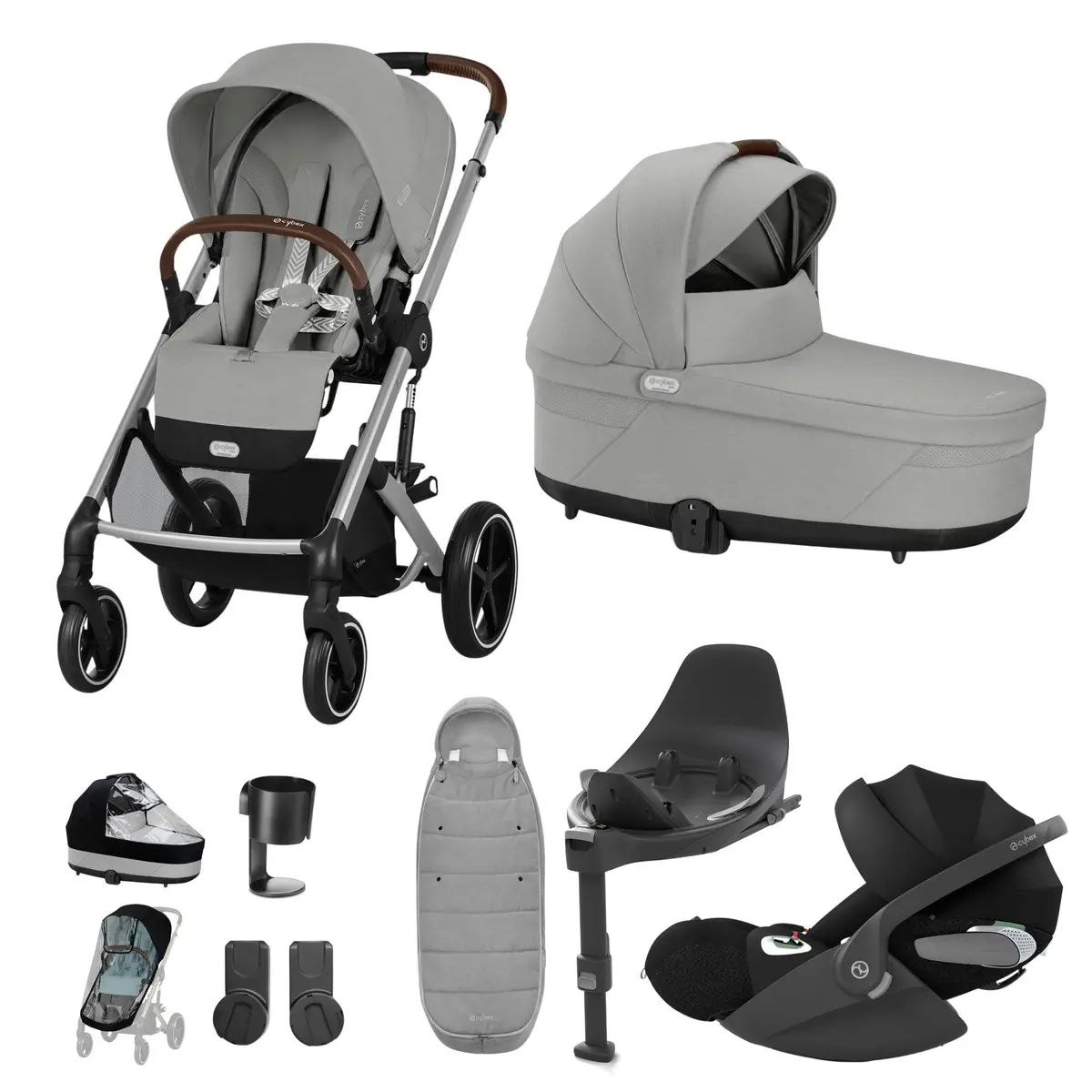 Cybex Balios S Lux Luxury Bundle - Silver/Stone Grey 5