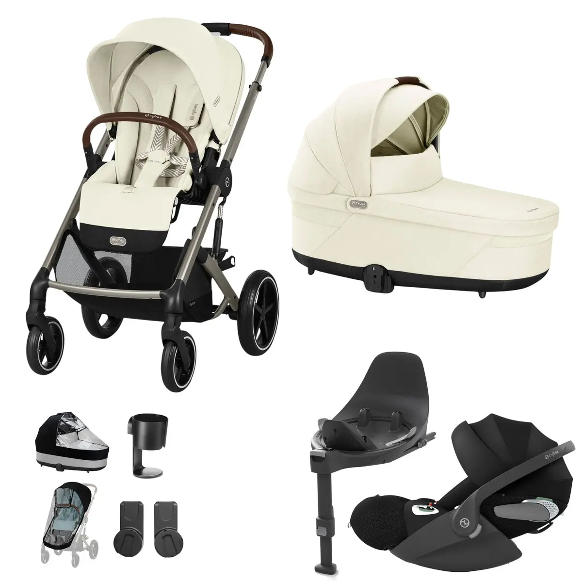 Cybex Balios S Lux Luxury Bundle - Taupe/Seashell Beige 6