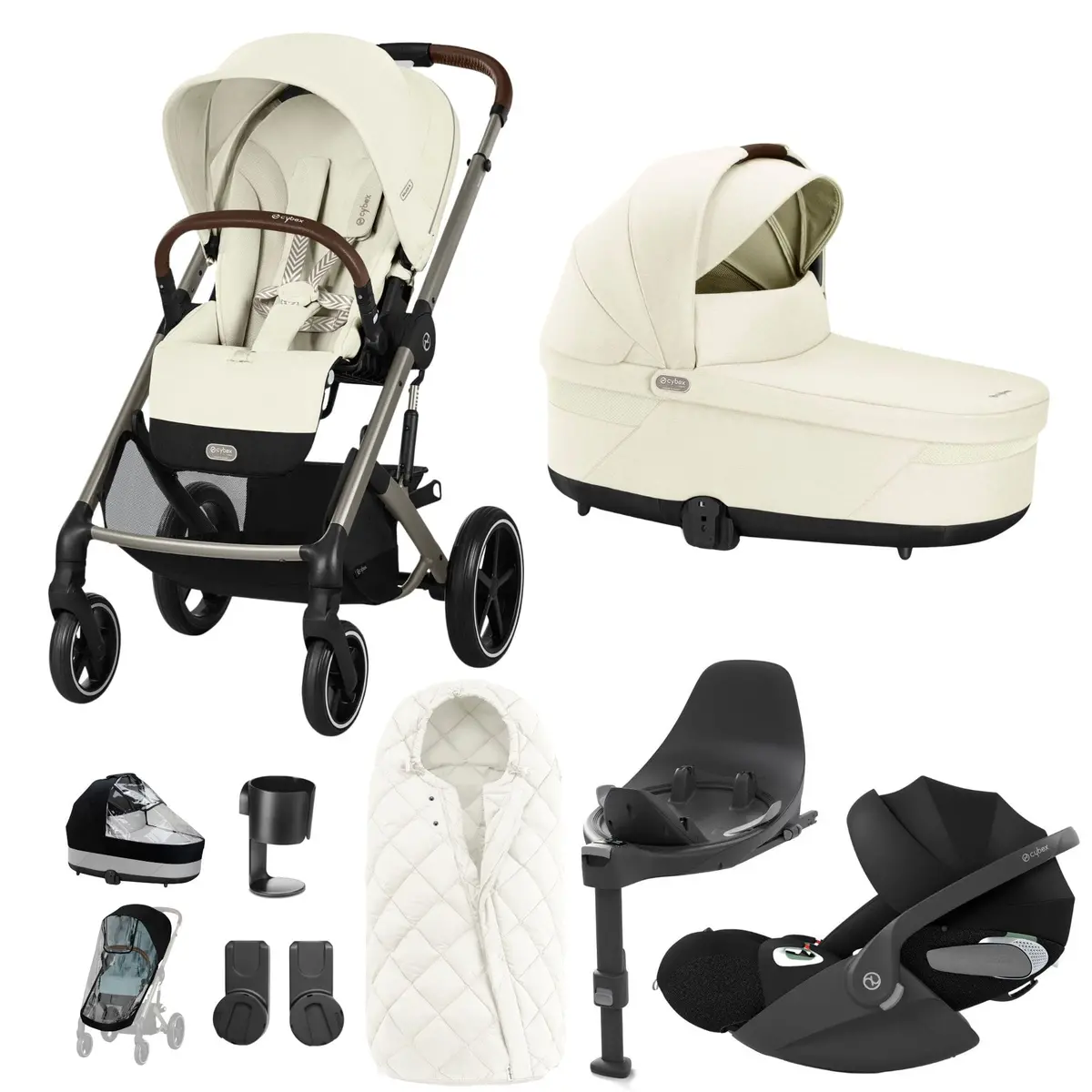 Cybex Balios S Lux Luxury Bundle - Taupe/Seashell Beige 4