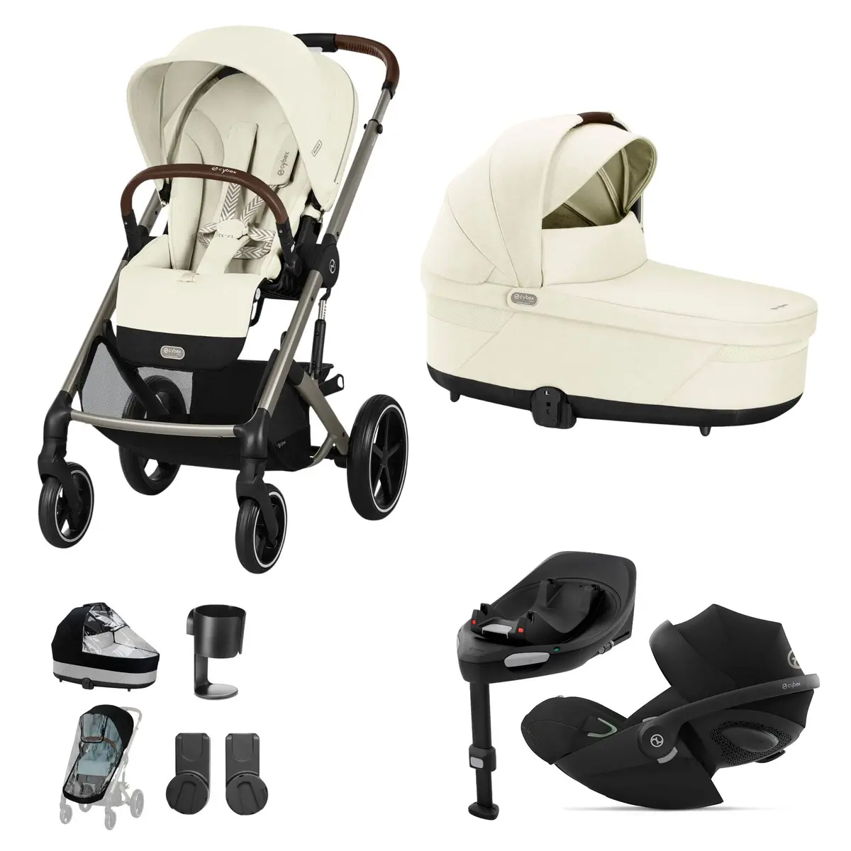 Cybex Balios S Lux Luxury Bundle - Taupe/Seashell Beige 3