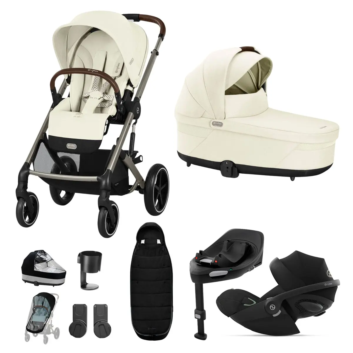 Cybex Balios S Lux Luxury Bundle - Taupe/Seashell Beige 2