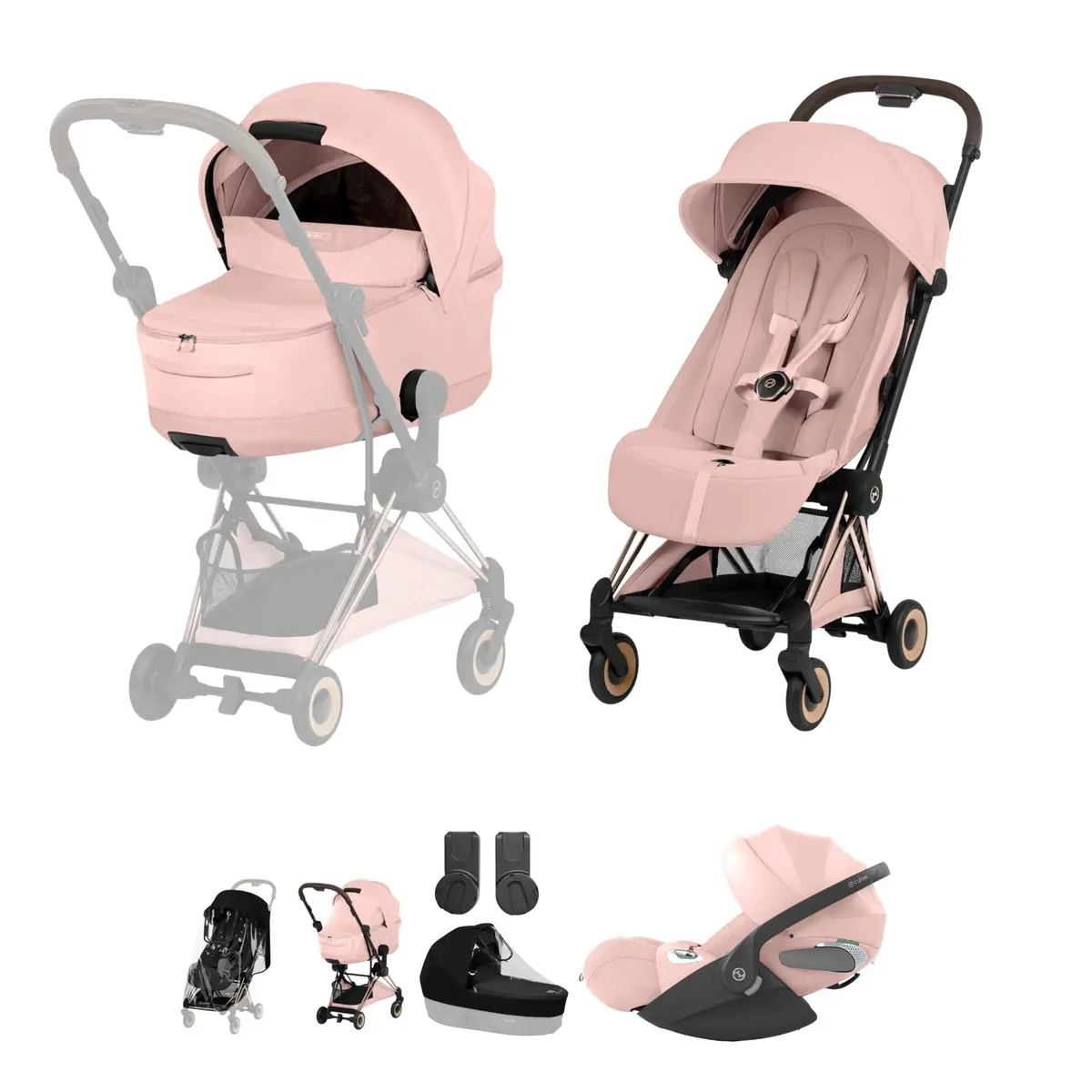 Cybex Coya Ultimate Bundle - Style Collection - Peach Pink 2