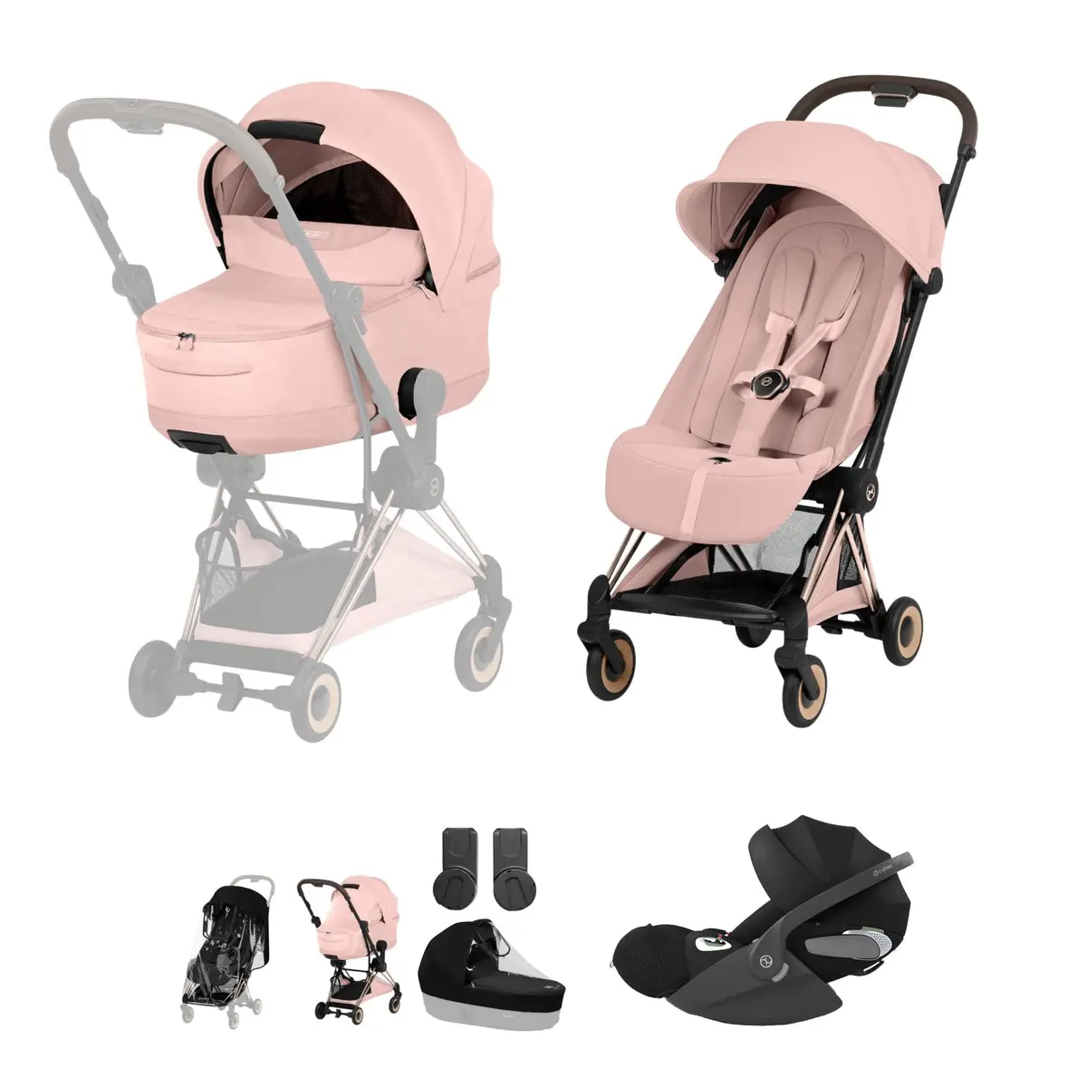 Cybex Coya Ultimate Bundle - Style Collection - Peach Pink 1