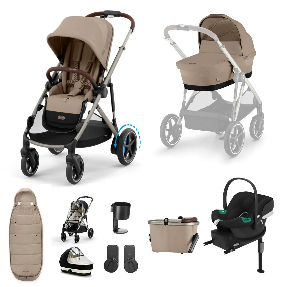 Cybex Egazelle S Comfort Kit - Almond Beige 1
