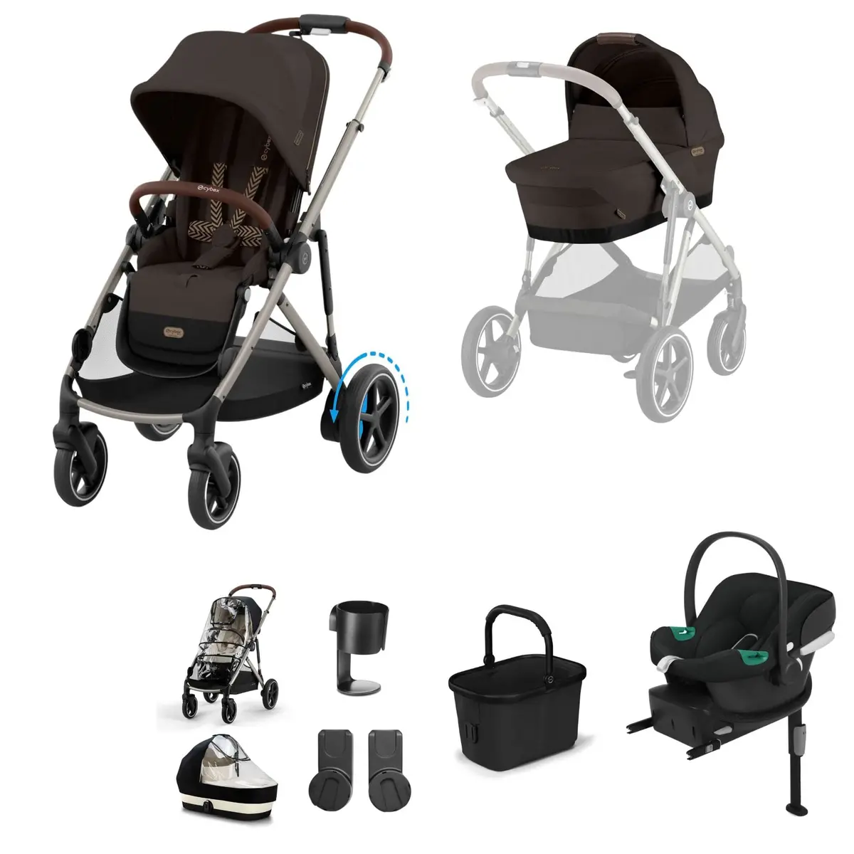 Cybex Egazelle S Comfort Kit - Chocolate Brown 5