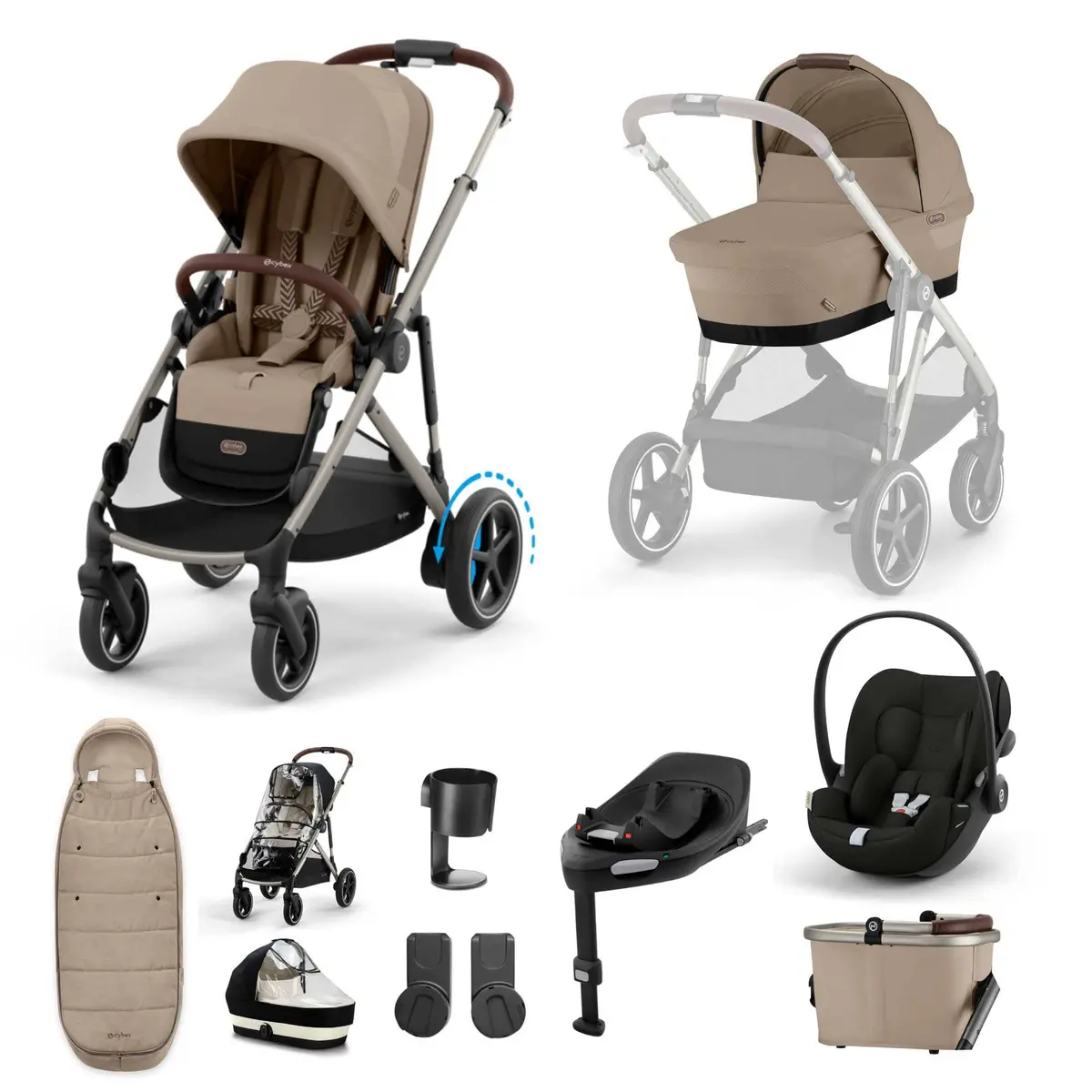 Cybex Egazelle S Luxury Kit - Almond Beige 1