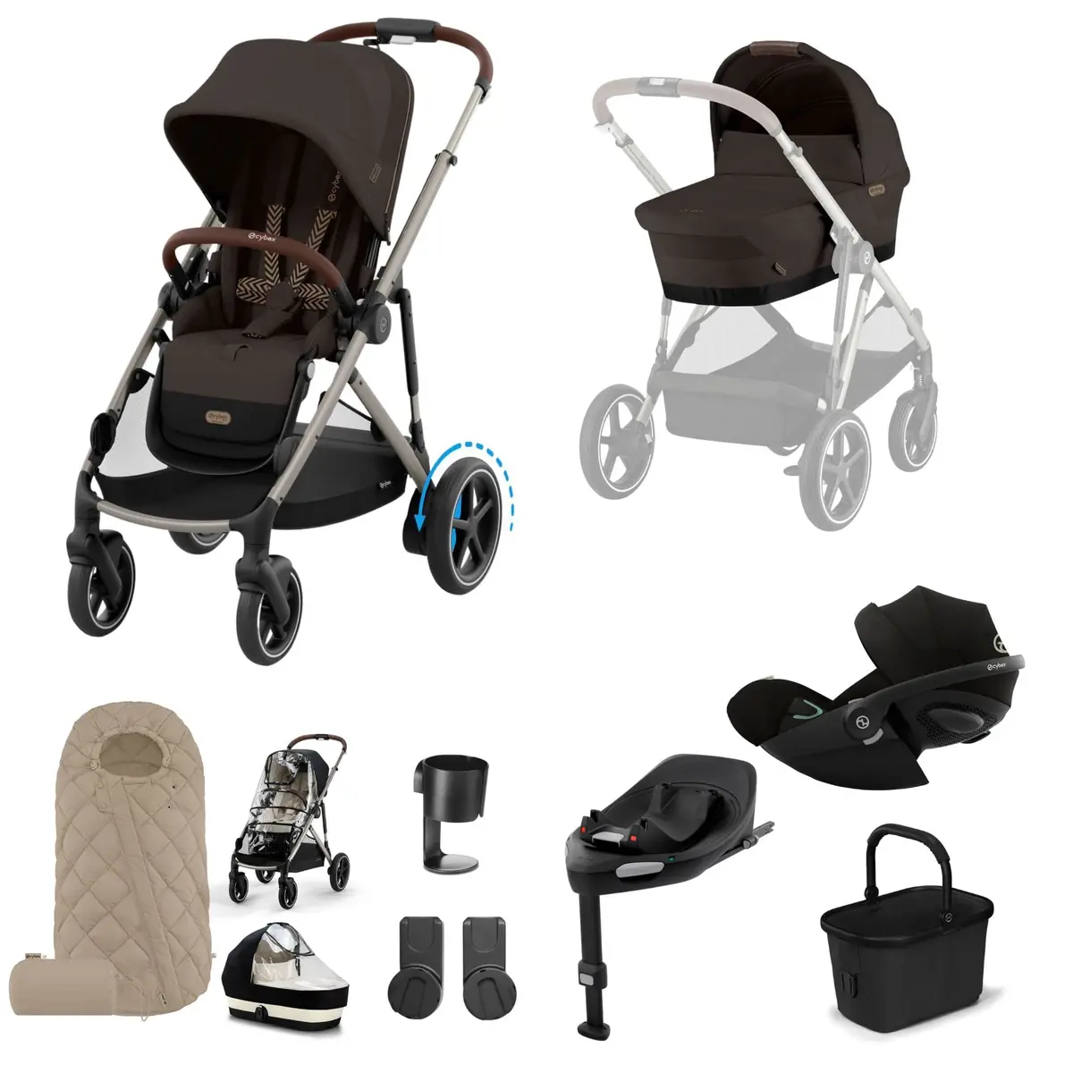 Cybex Egazelle S Luxury Kit - Chocolate Brown 3