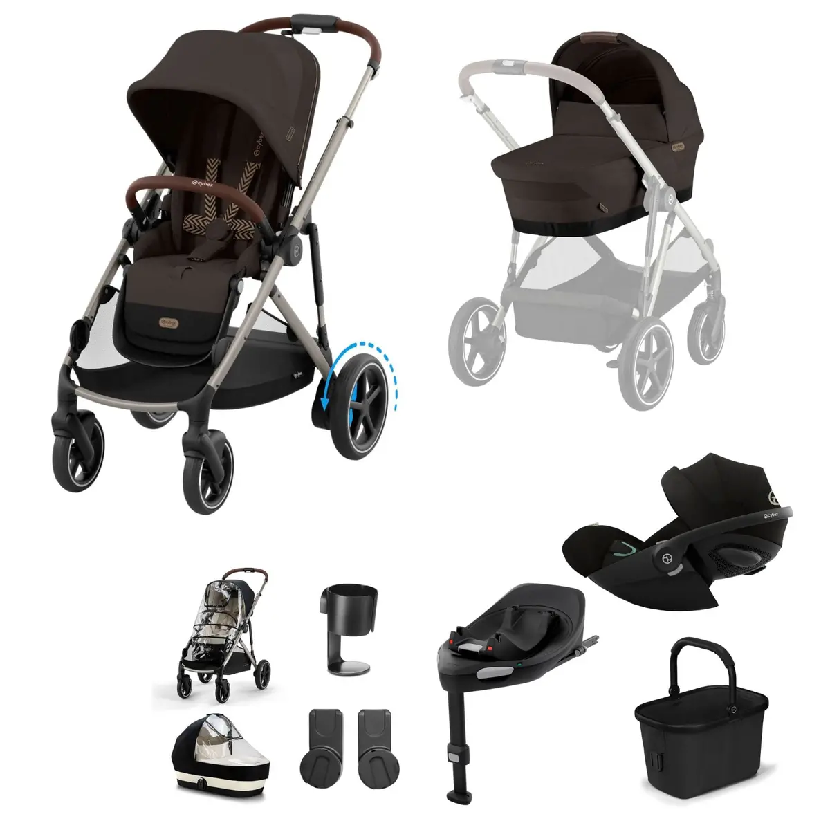 Cybex Egazelle S Luxury Kit - Chocolate Brown 5