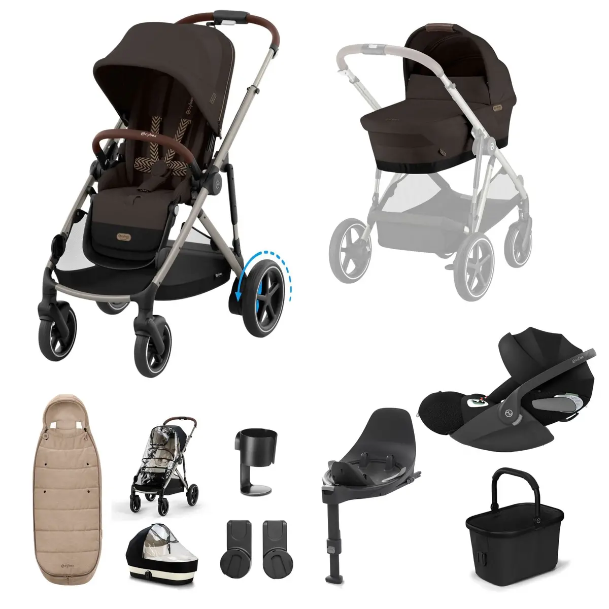 Cybex Egazelle S Luxury Kit - Chocolate Brown 6