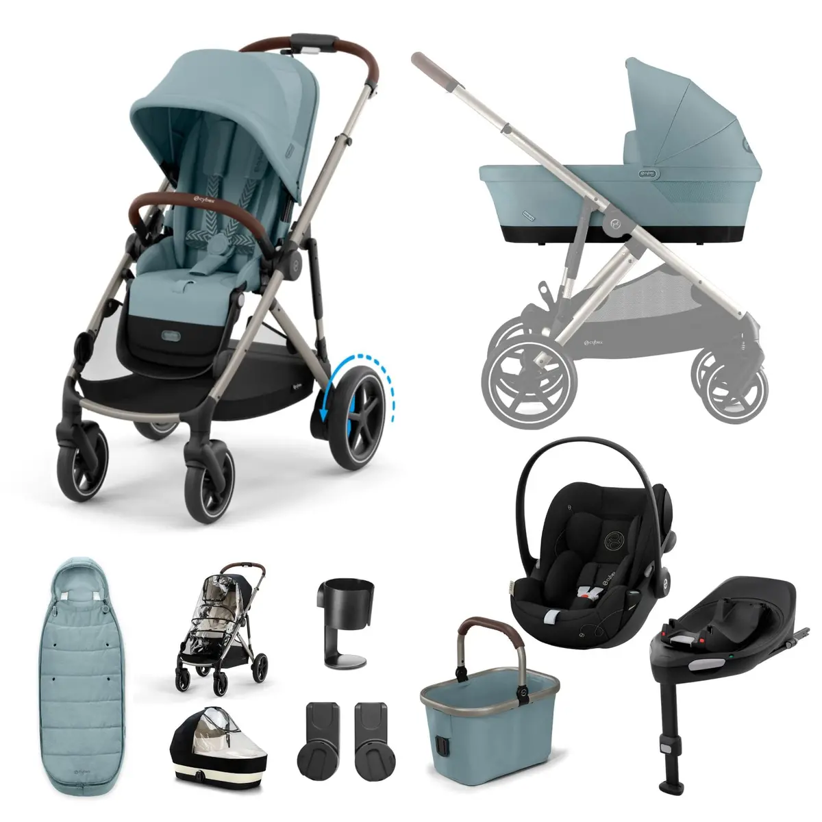 Cybex Egazelle S Luxury Kit - Stormy Blue 1