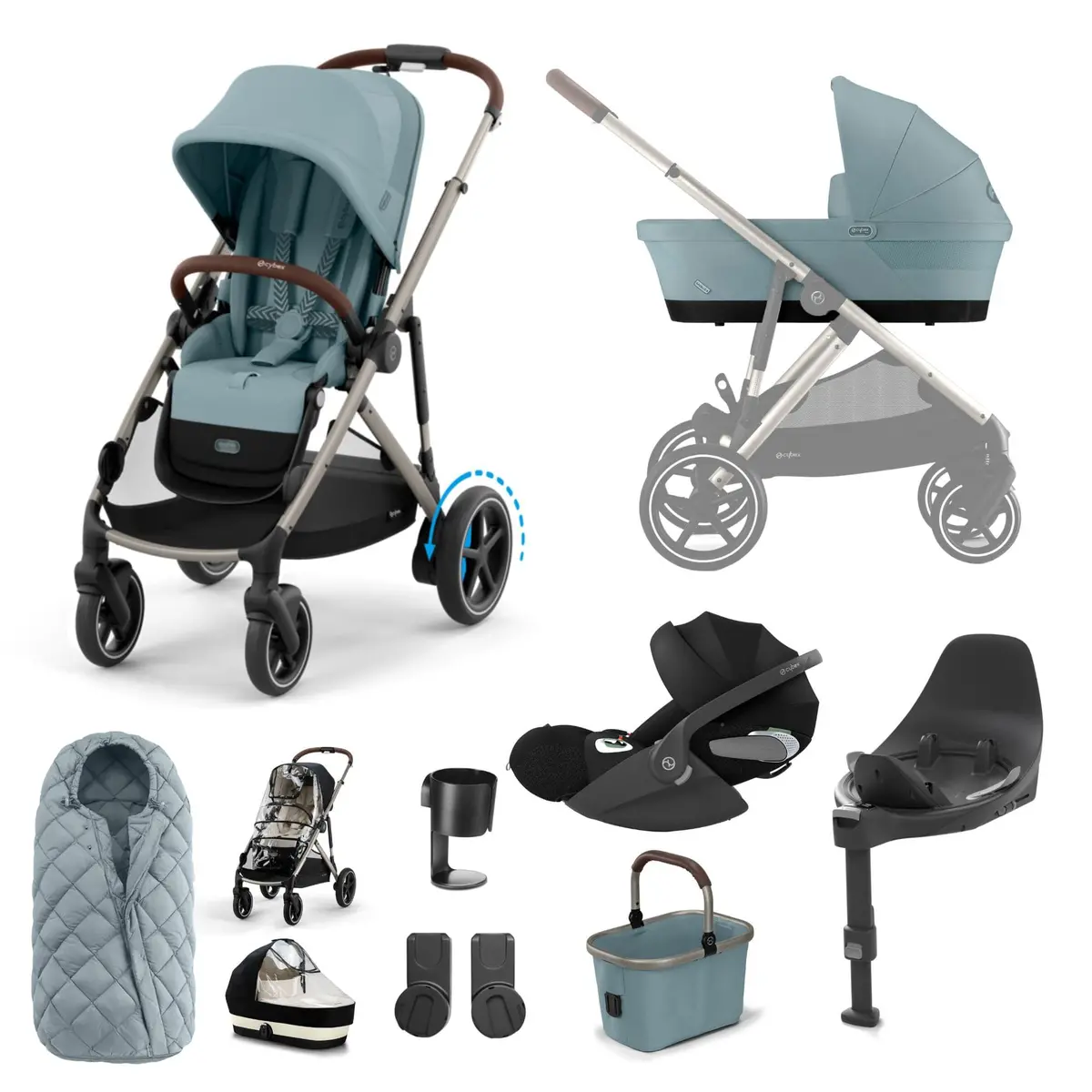 Cybex Egazelle S Luxury Kit - Stormy Blue 4