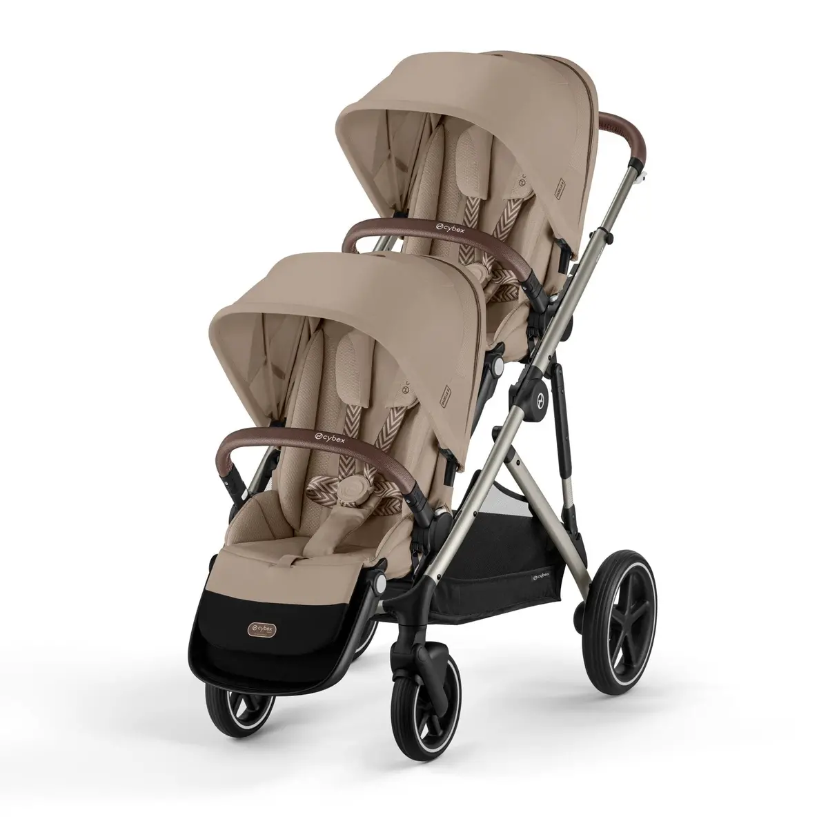 Cybex Egazelle S Twin Essential Pushchair Bundle - Almond Beige 2
