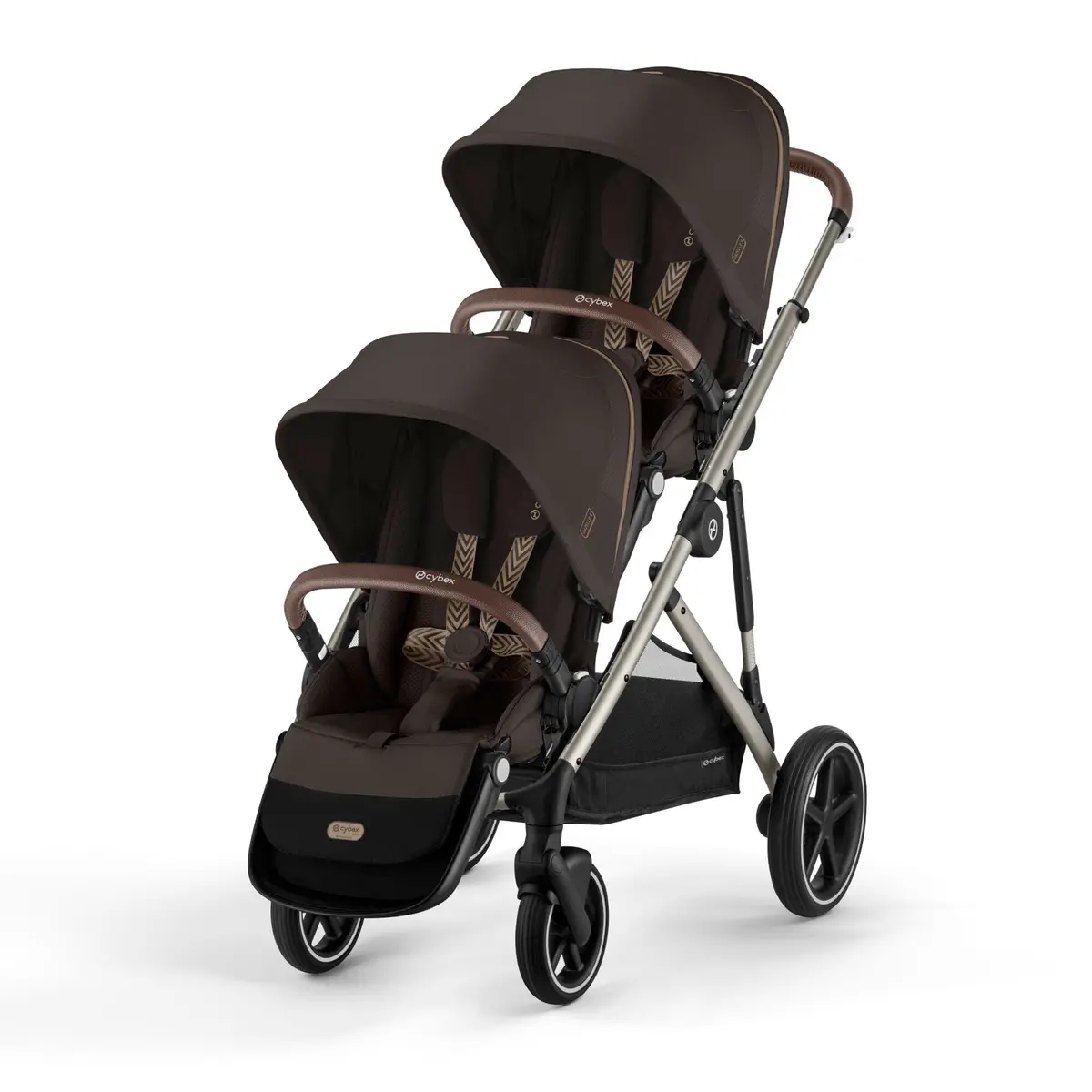 Cybex Egazelle S Twin Luxury Pushchair Bundle - Chocolate Brown 2