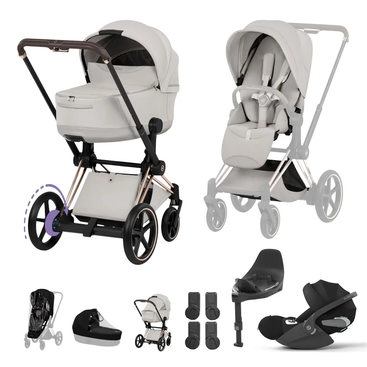 Cybex Epriam Ultimate Bundle - Style Collection - City Grey 1