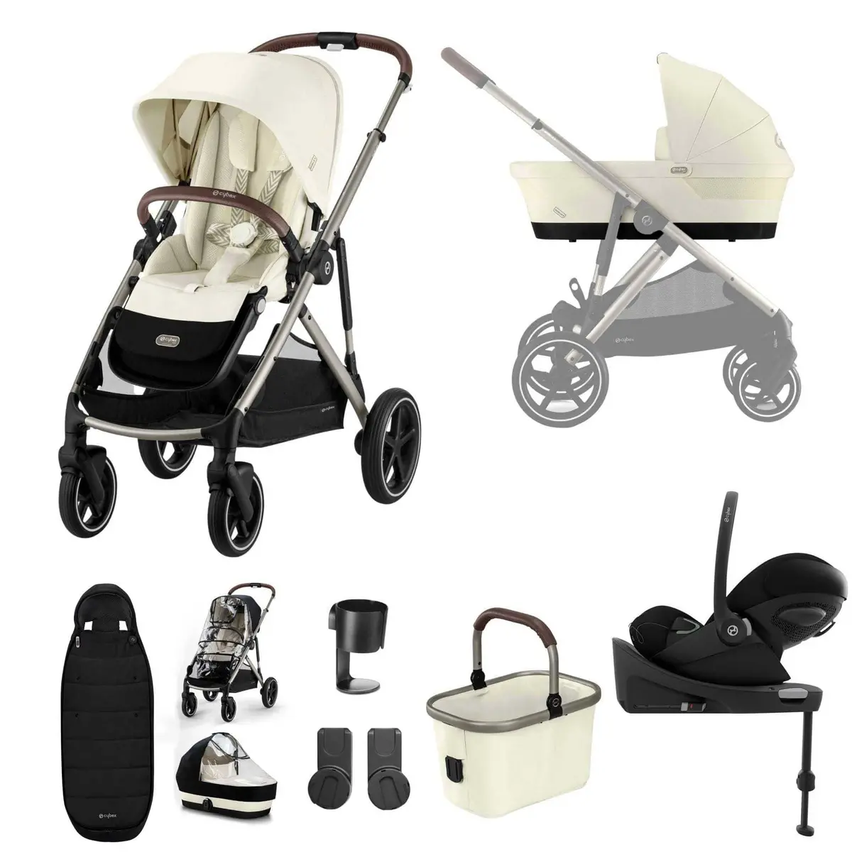 Cybex Gazelle S Luxury Bundle - Taupe/Seashell Beige 3