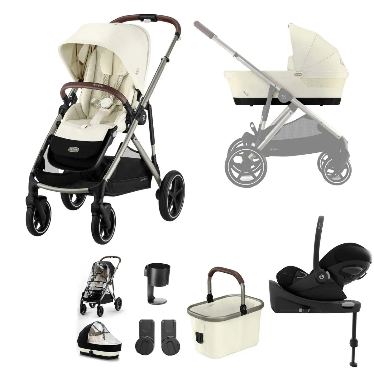 Cybex Gazelle S Luxury Bundle - Taupe/Seashell Beige 5