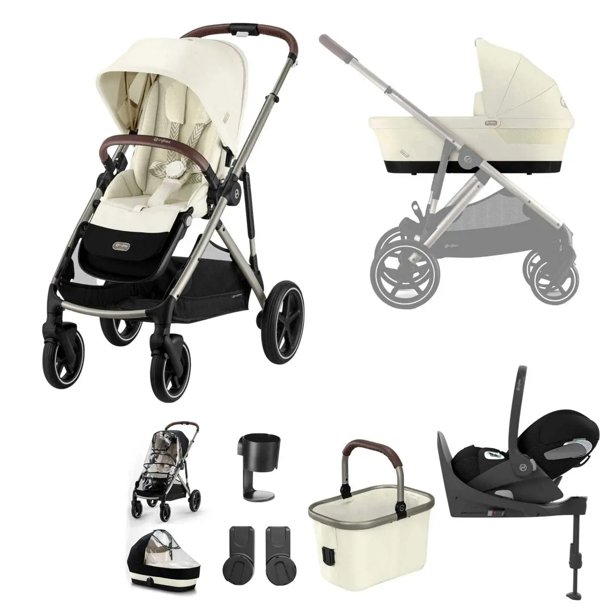 Cybex Gazelle S Luxury Bundle - Taupe/Seashell Beige 6