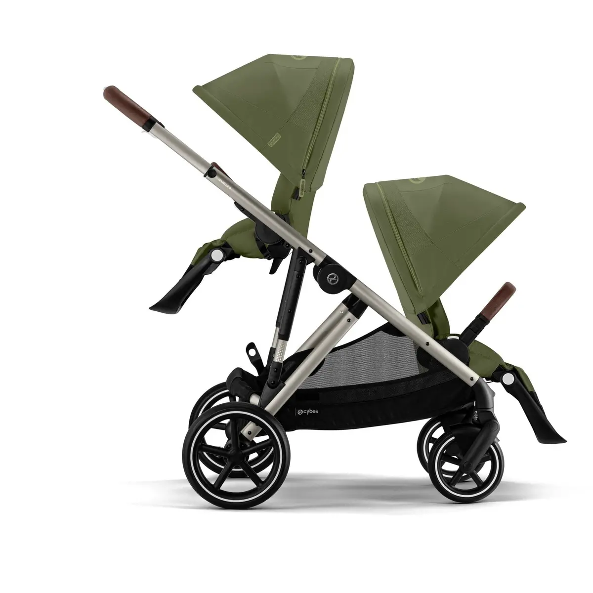 Cybex Gazelle S Twin Luxury Pushchair Bundle - Moss Green 4