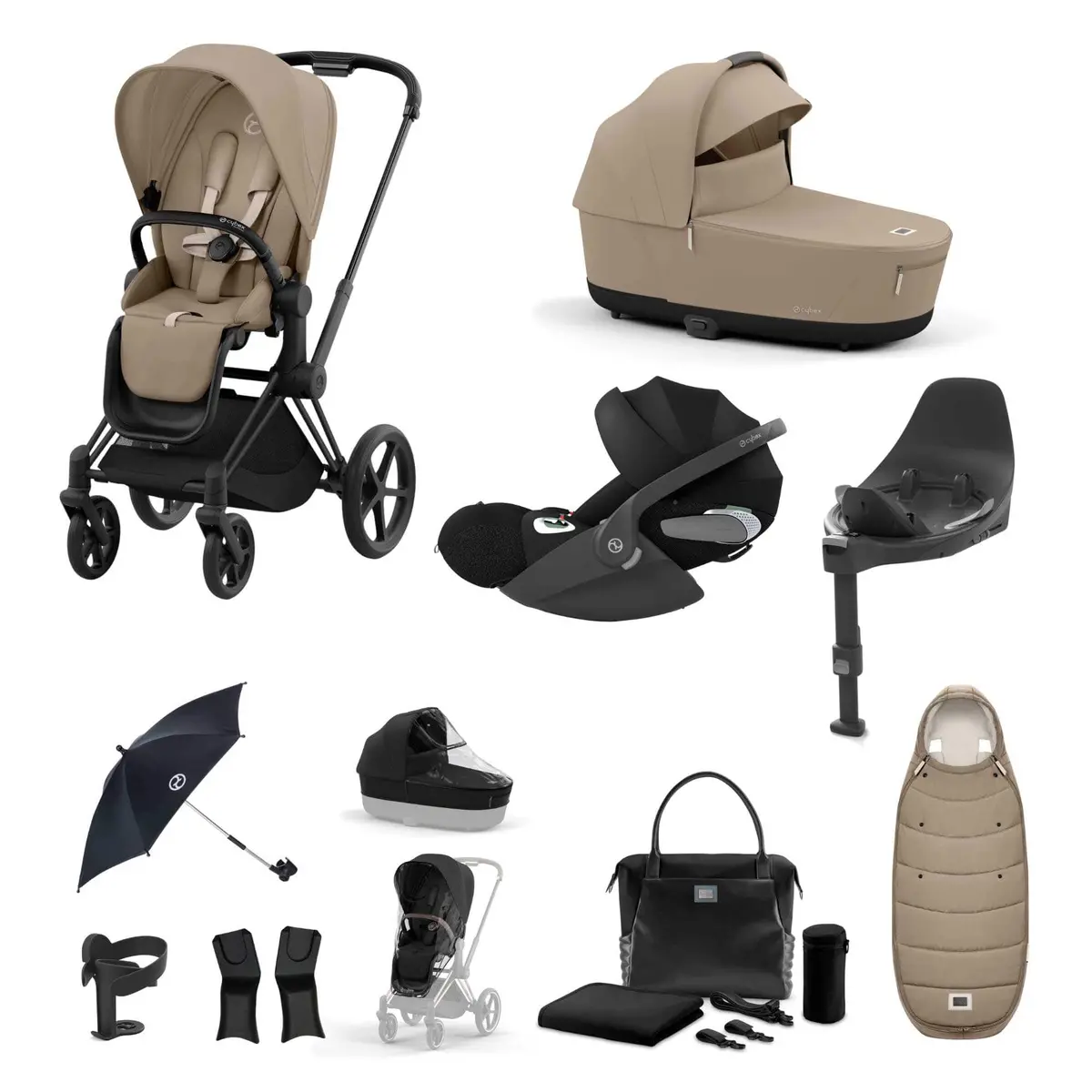 Cybex Priam Cloud T Travel System - Cozy Beige 5