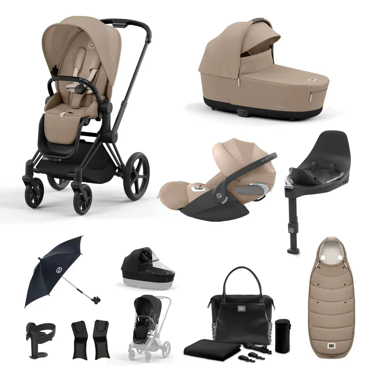 Cybex Priam Cloud T Travel System - Cozy Beige 6