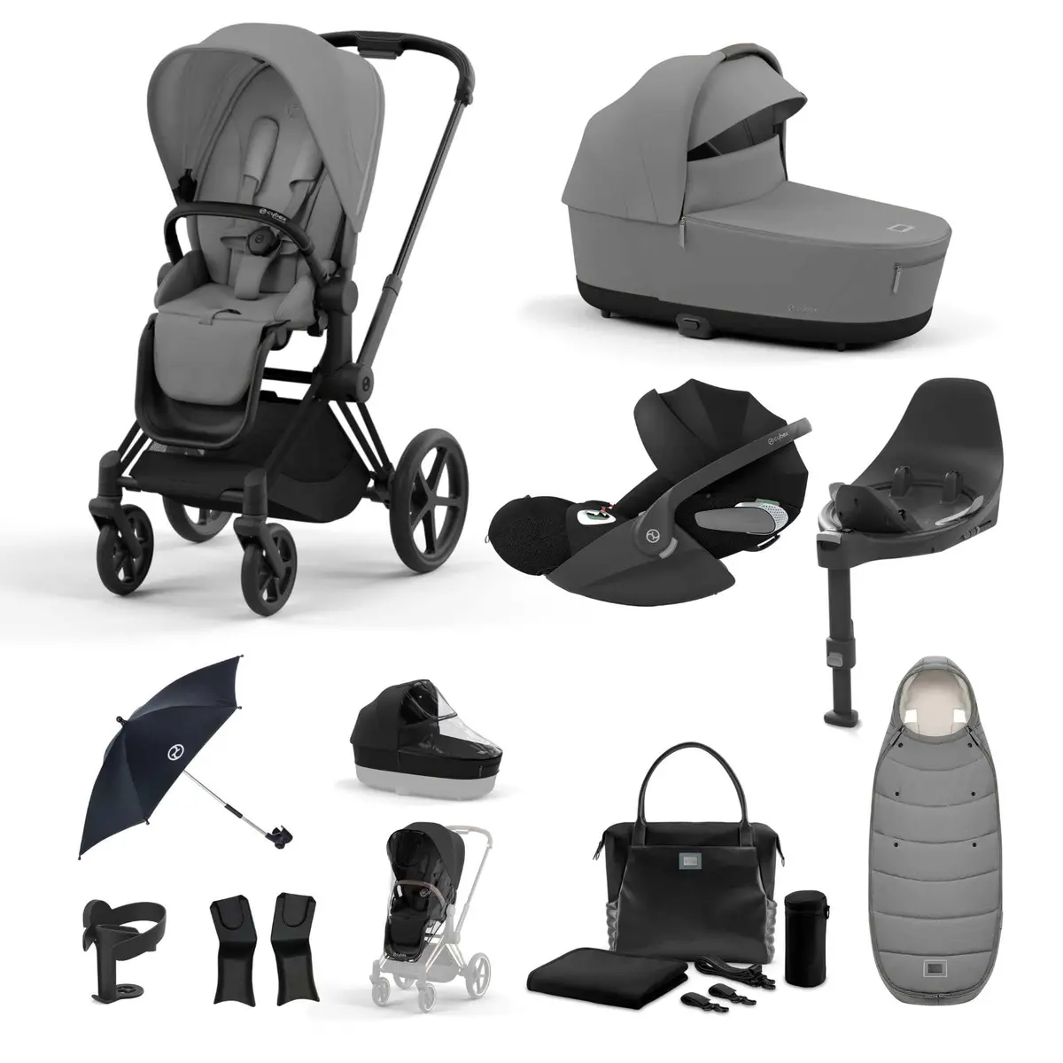 Cybex Priam Cloud T Travel System - Mirage Grey 5