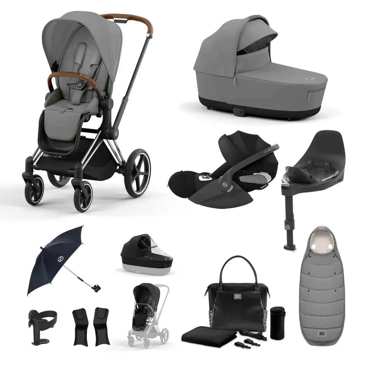 Cybex Priam Cloud T Travel System - Mirage Grey 3