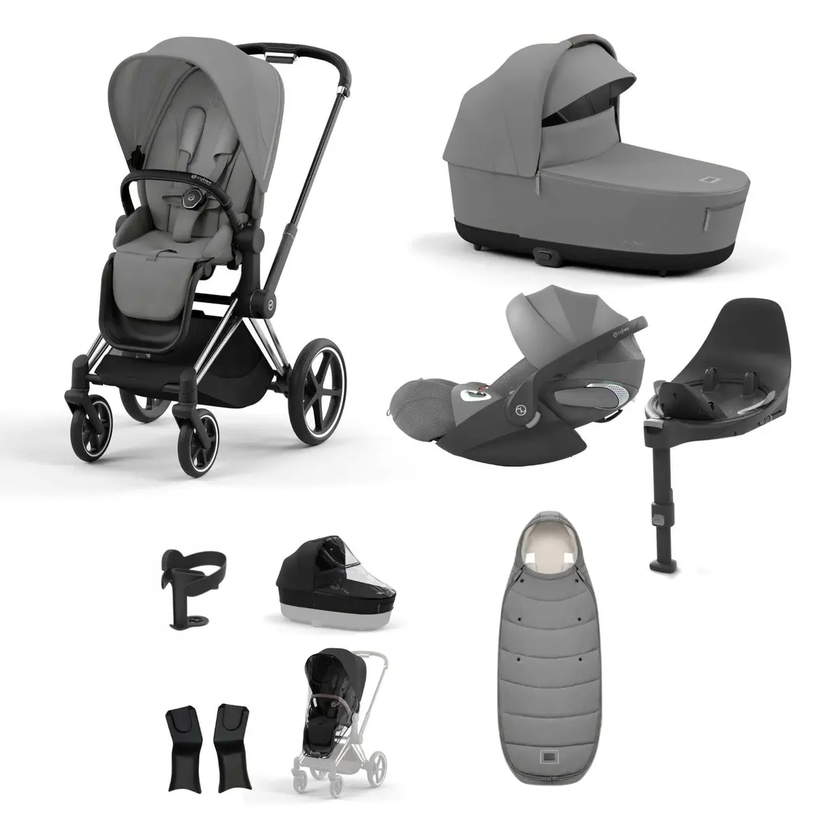 Cybex Priam Essential Travel Bundle - Mirage Grey 2