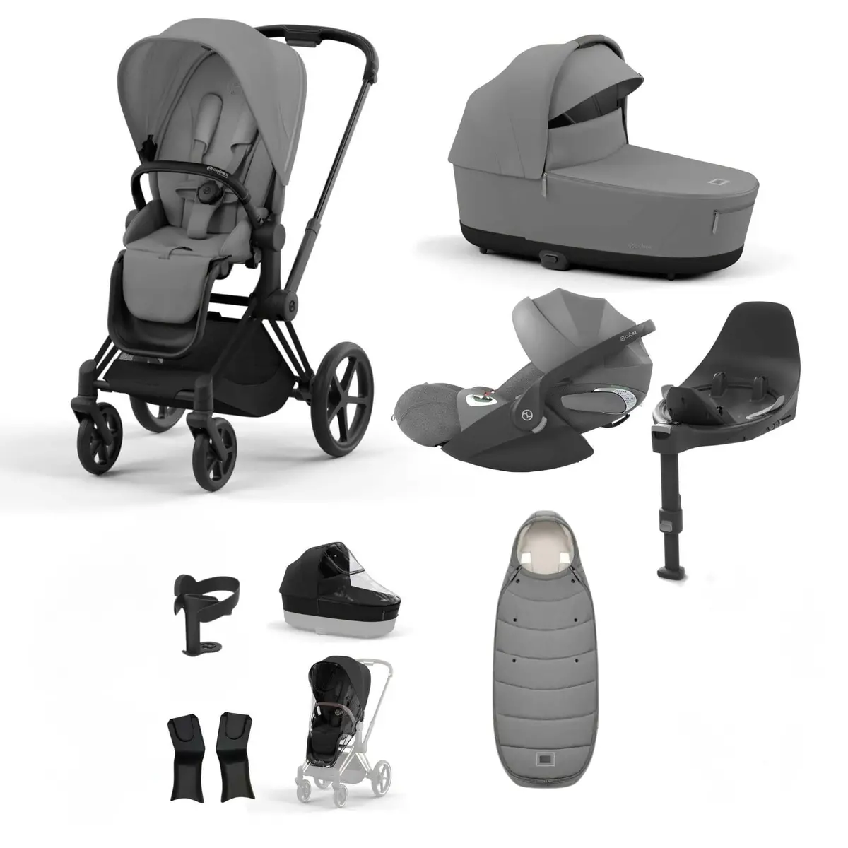 Cybex Priam Essential Travel Bundle - Mirage Grey 6