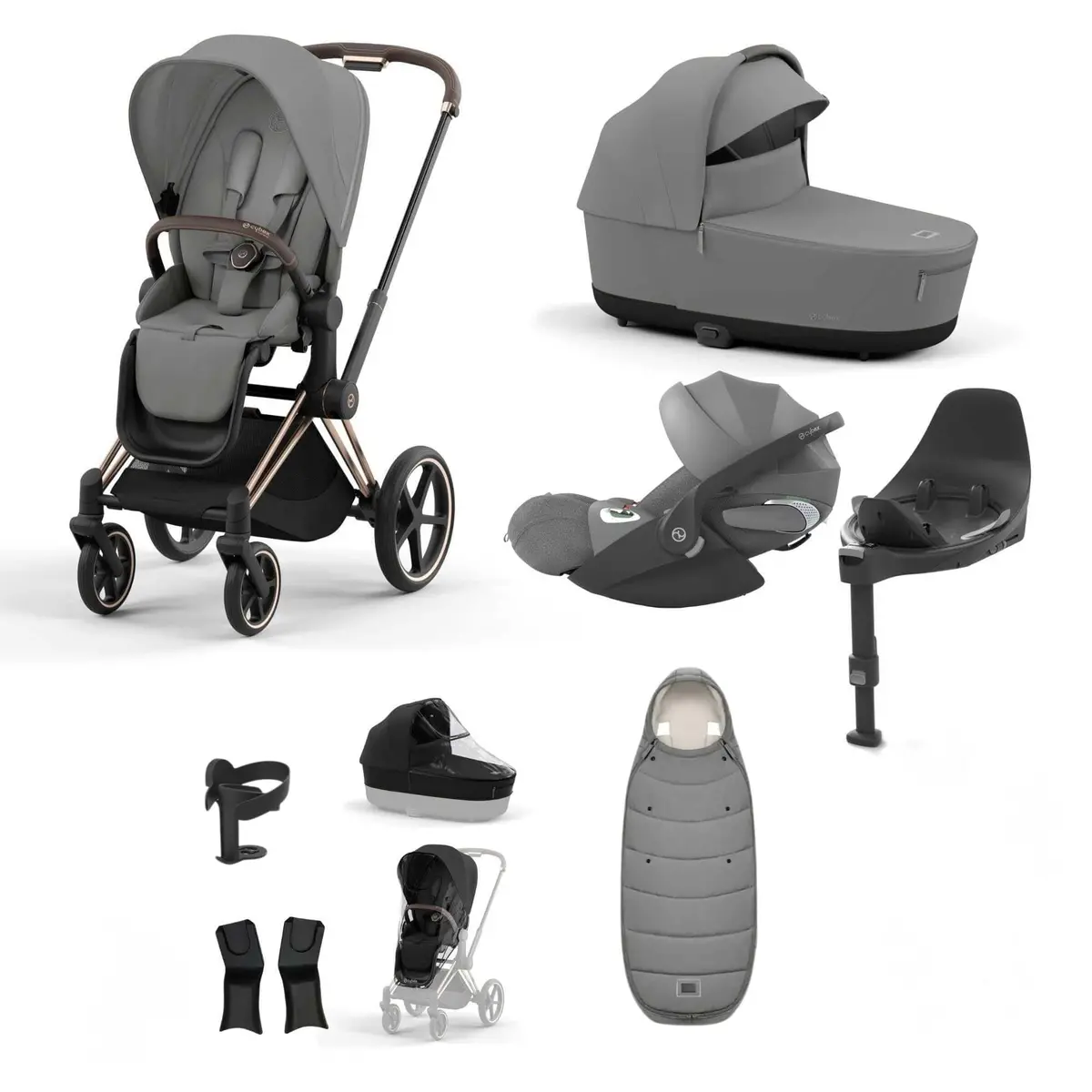 Cybex Priam Essential Travel Bundle - Mirage Grey 8
