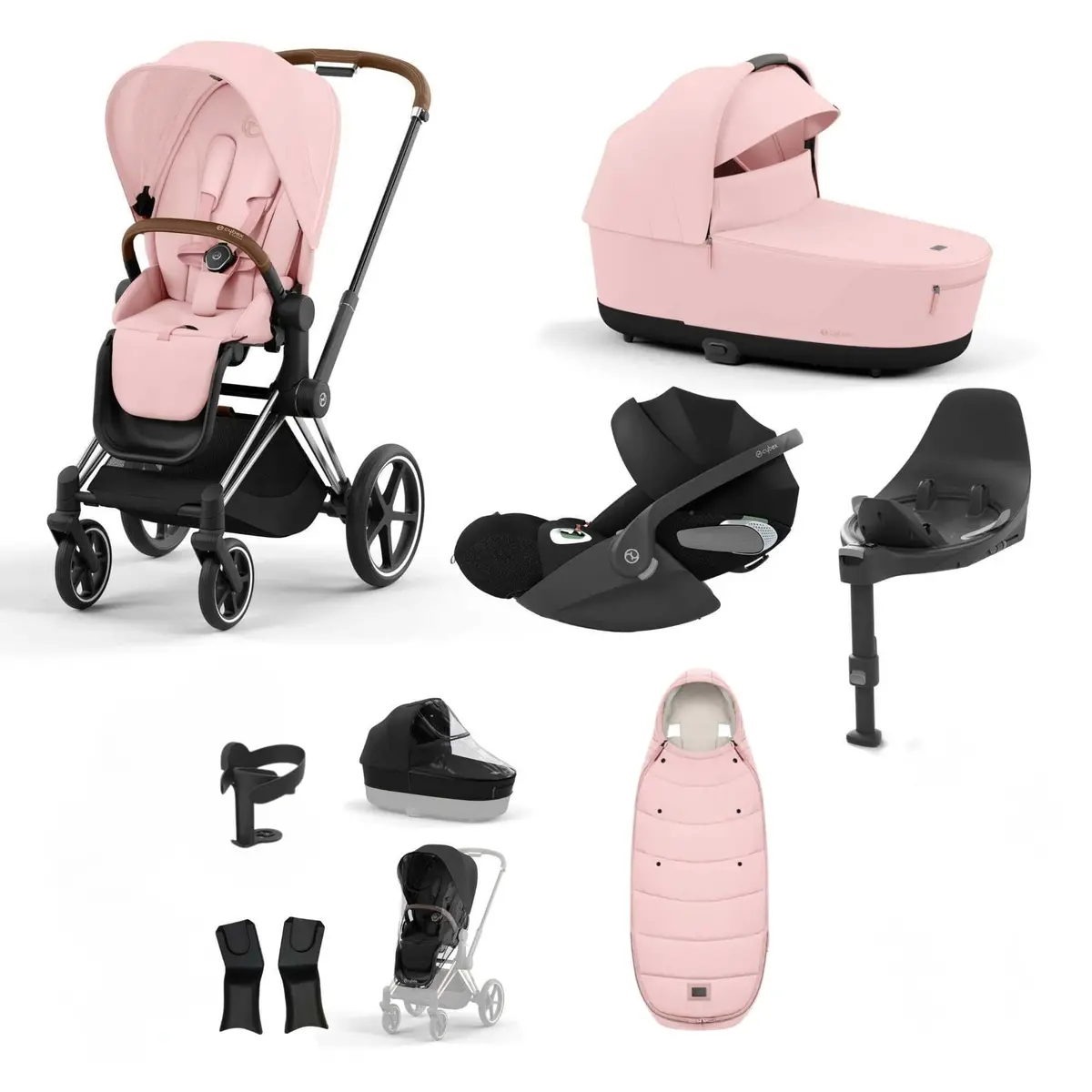 Cybex Priam Essential Travel Bundle - Peach Pink 1