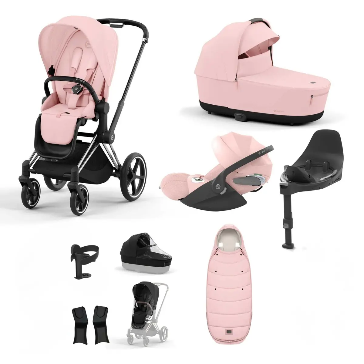 Cybex Priam Essential Travel Bundle - Peach Pink 2