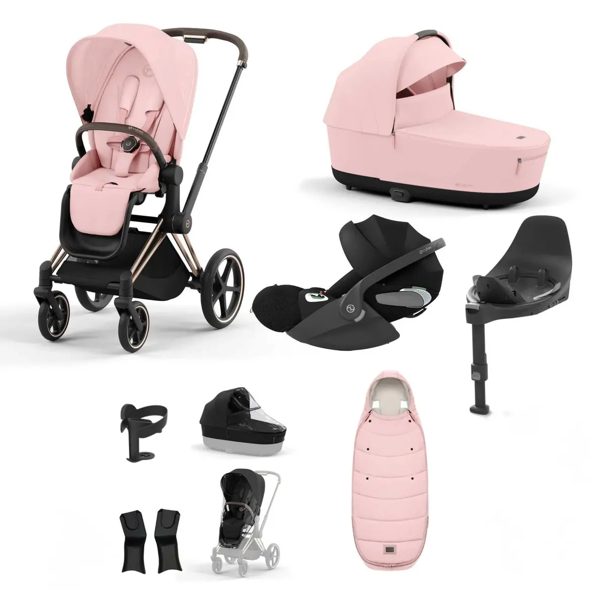 Cybex Priam Essential Travel Bundle - Peach Pink 7