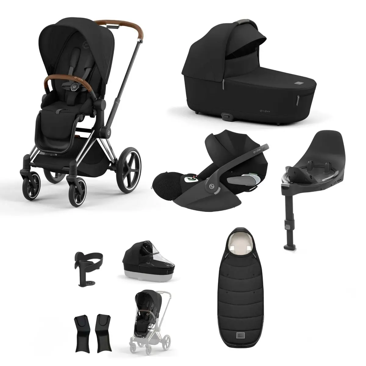Cybex Priam Essential Travel Bundle - Sepia Black 1