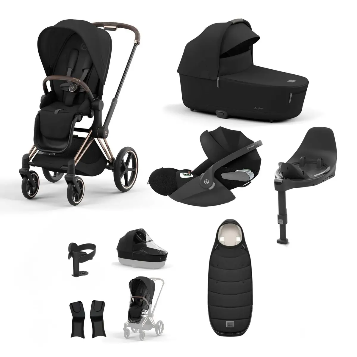 Cybex Priam Essential Travel Bundle - Sepia Black 7