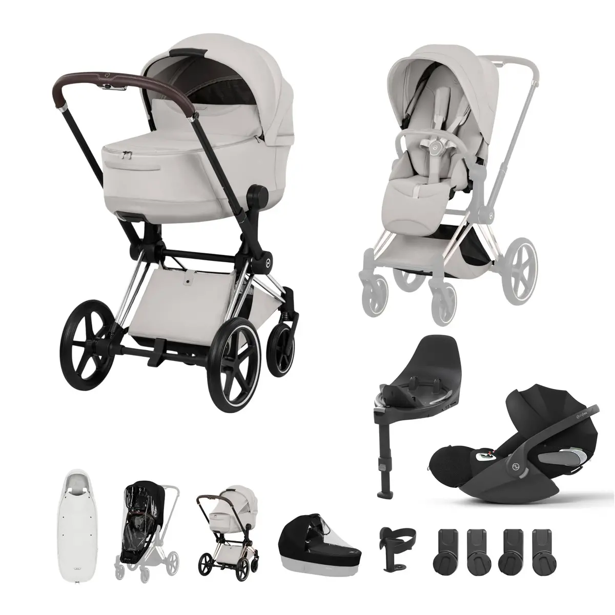 Cybex Priam Ultimate Accessory Bundle - Style Collection - City Grey 5