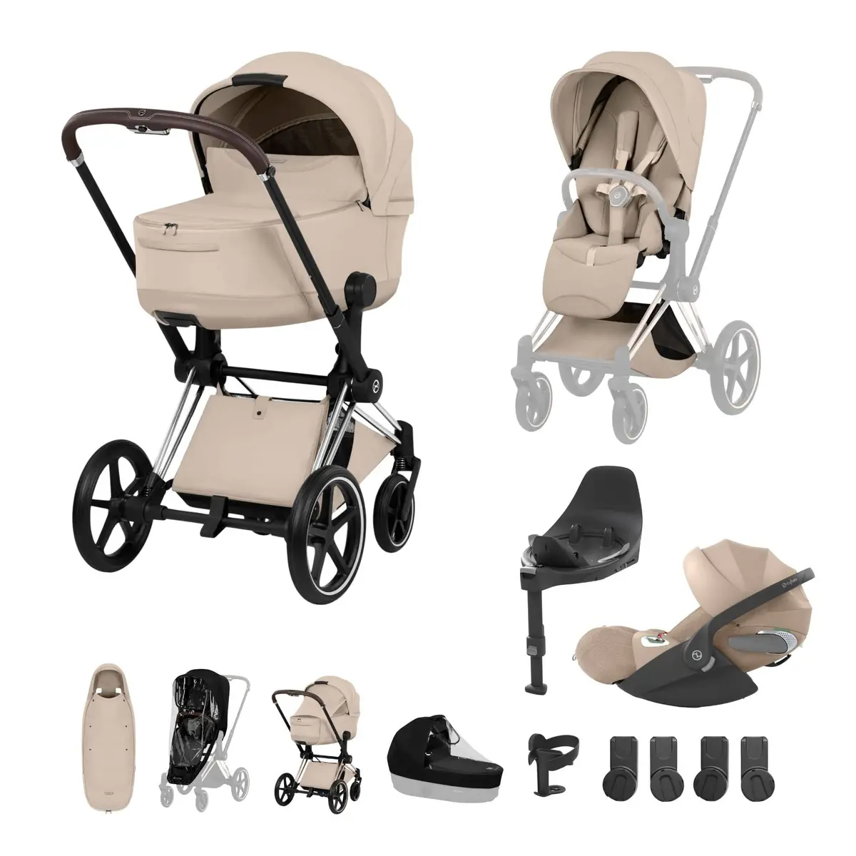 Cybex Priam Ultimate Accessory Bundle - Style Collection - Cozy Beige 6