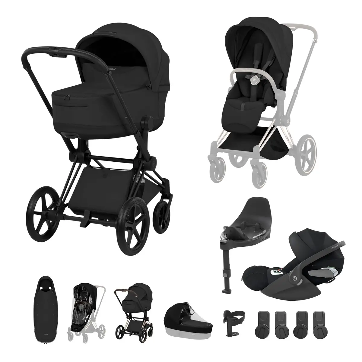 Cybex Priam Ultimate Accessory Bundle - Style Collection - Sepia Black 4