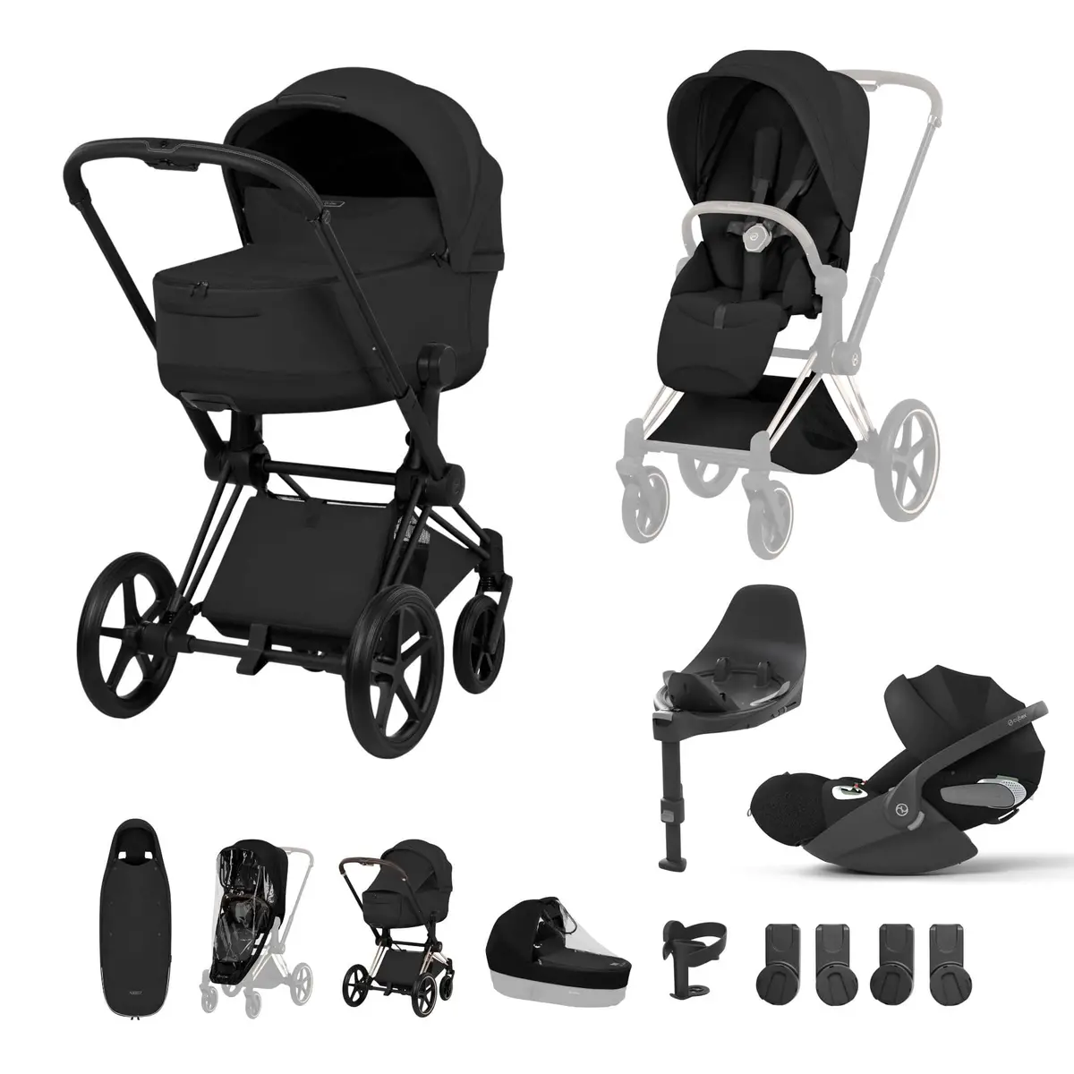 Cybex Priam Ultimate Accessory Bundle - Style Collection - Sepia Black 3
