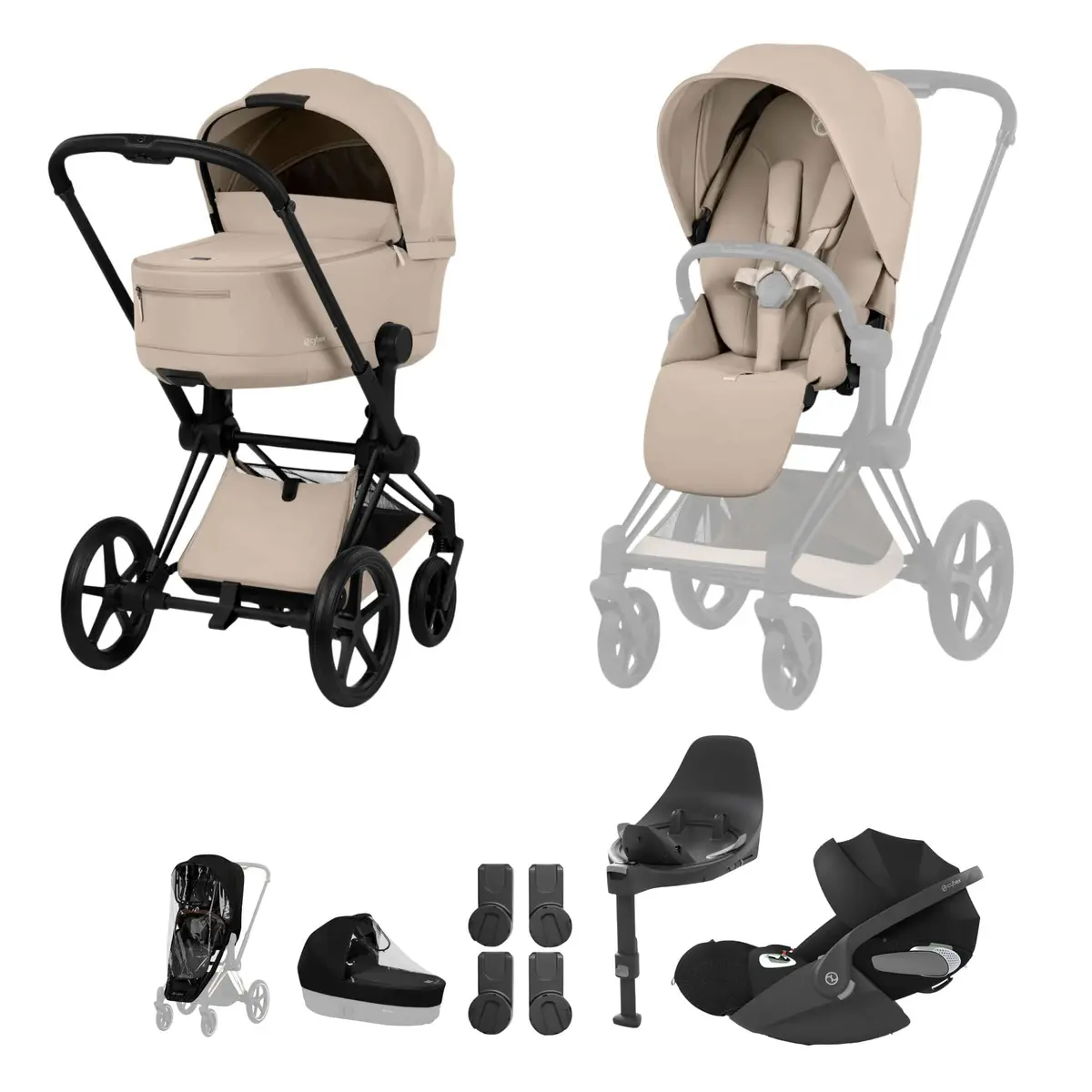 Cybex Priam Ultimate Bundle - Comfort Collection - Cozy Beige 1