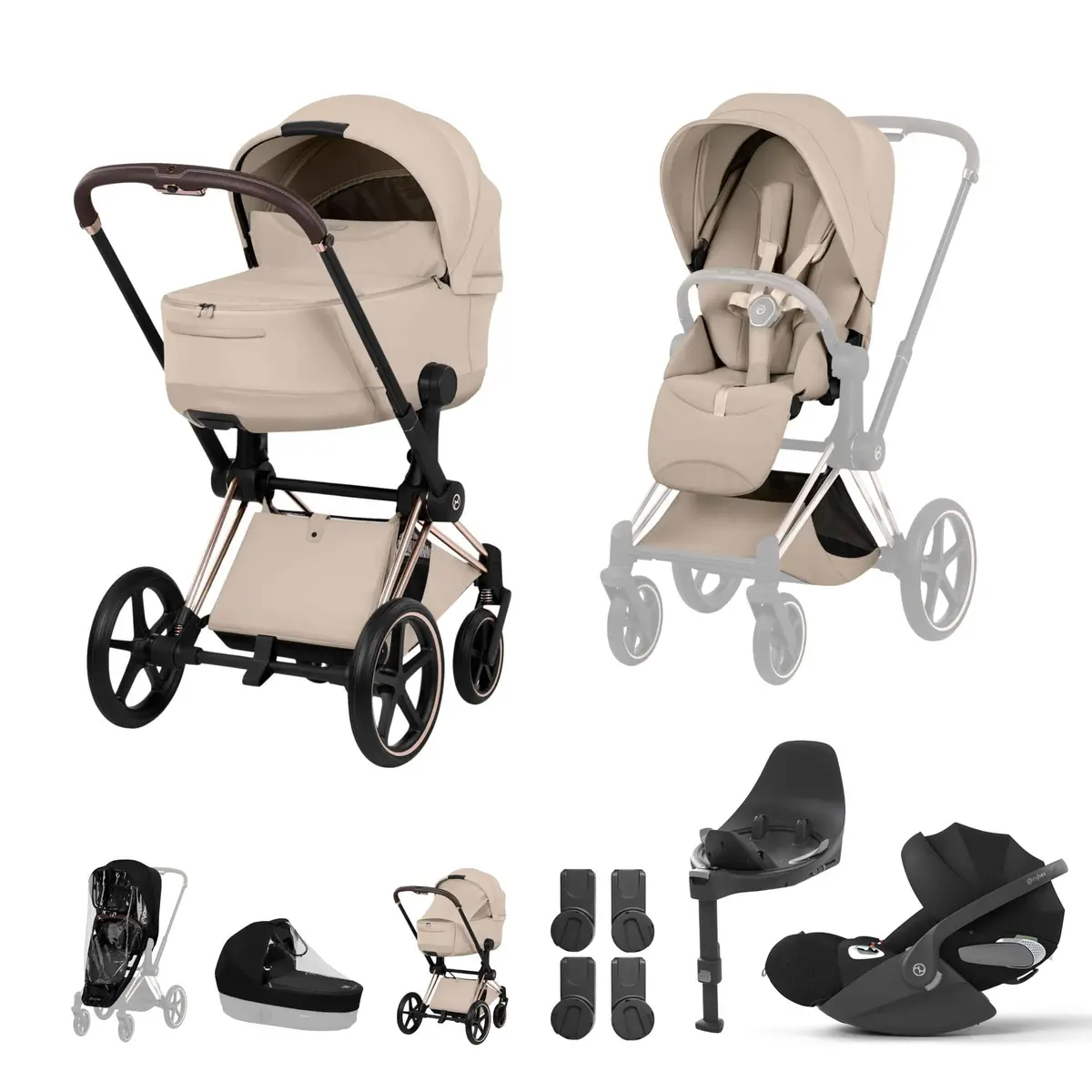Cybex Priam Ultimate Bundle - Style Collection - Cozy Beige 1