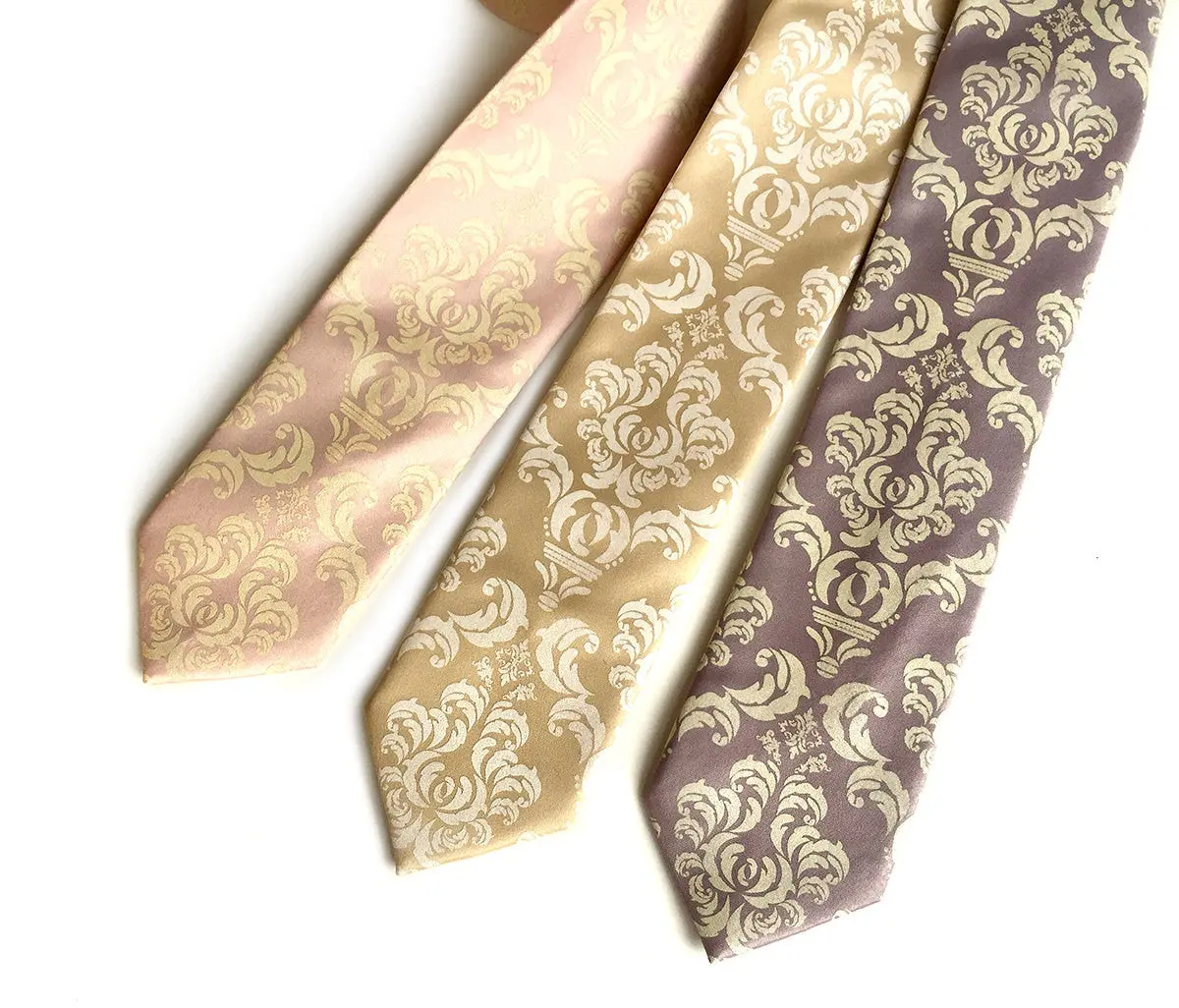 Damask Print Necktie 1