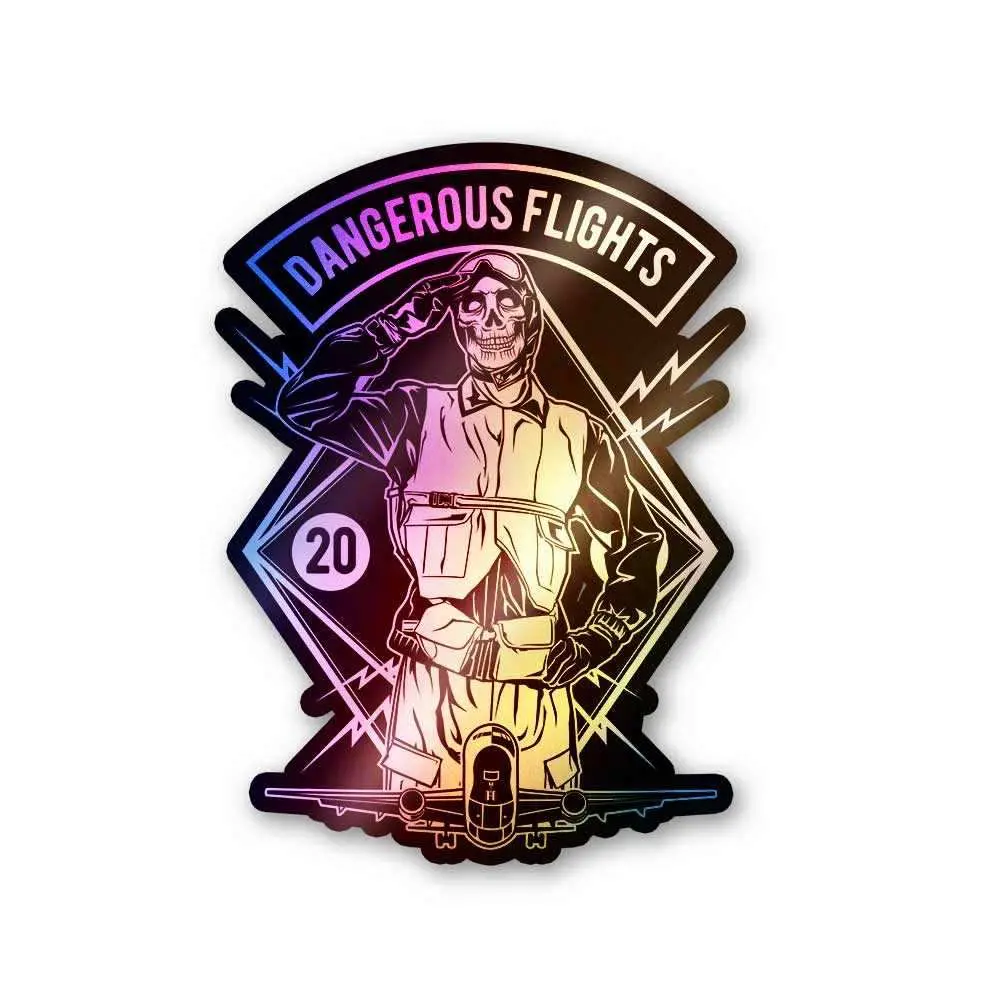 Dangerous Flights Holographic Stickers 1