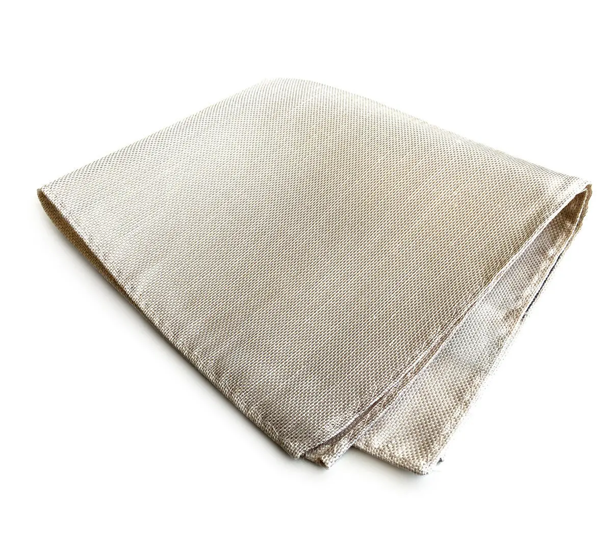 Light Khaki Linen Pocket Square. Solid Color, Davison 1