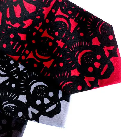 Papel Picado Silk Necktie. Day Of The Dead Tie 1
